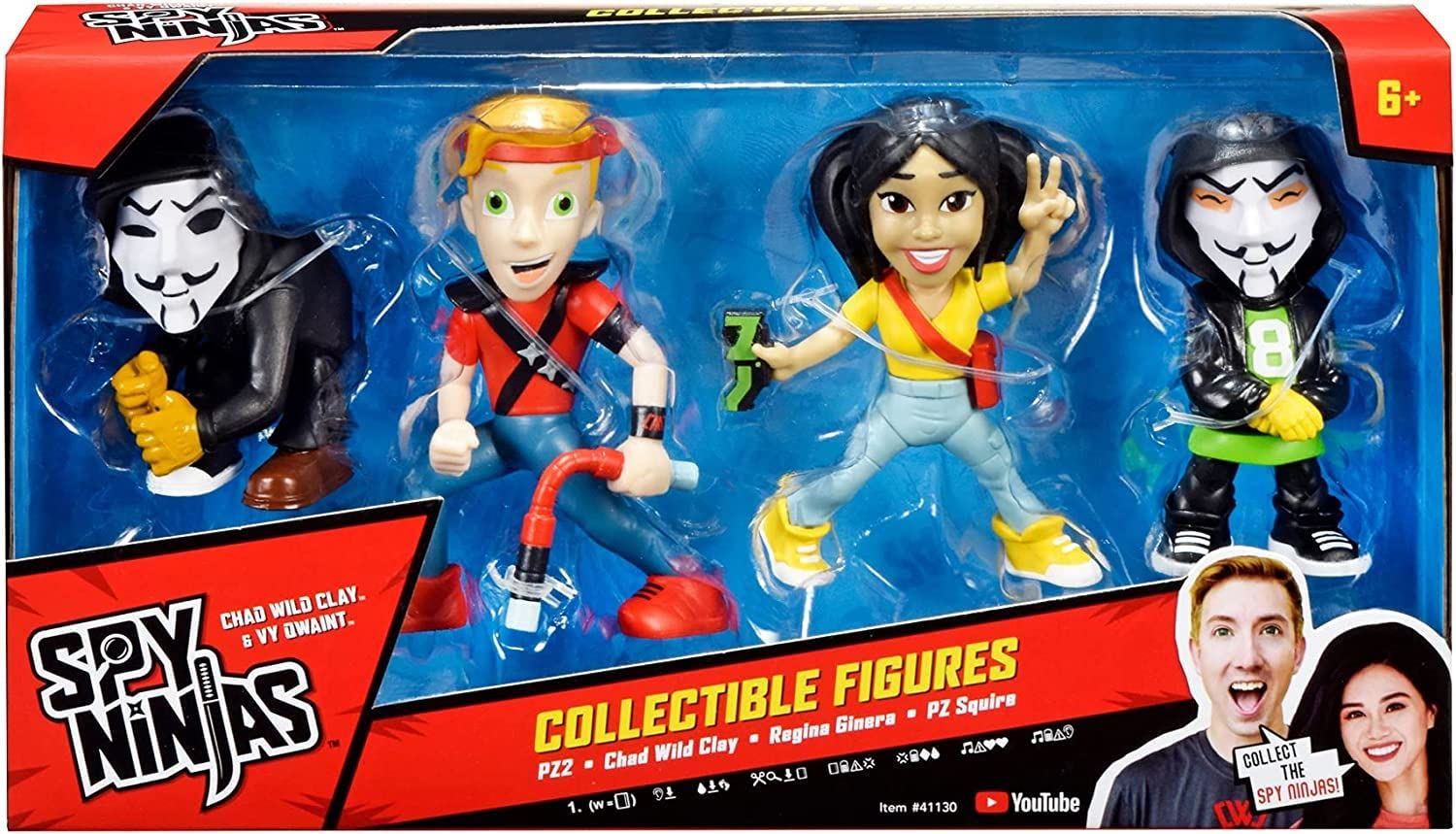Spy Ninjas 4-Figure Pack - Chad Wild Clay, Regina Ginera, PZ2, PZ Squire (41130CO) 7