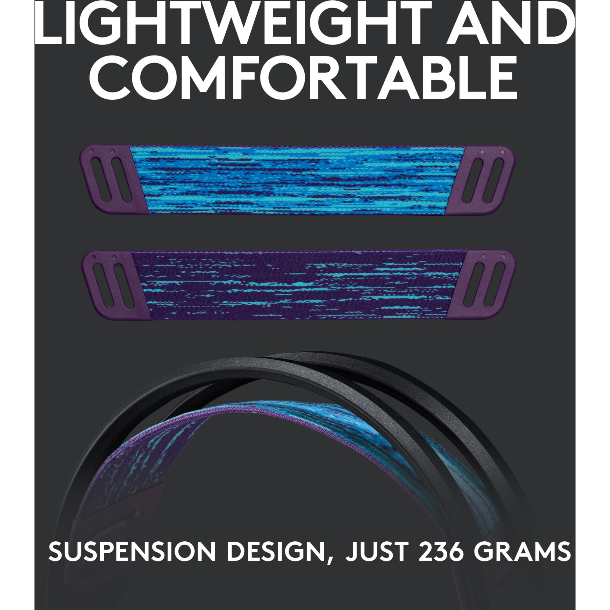 Logitech G G535 LIGHTSPEED Kabelloses Gaming-Headset – 40-mm-Treiber, leichte 236 g, USB Plug &amp; Play für PC und PlayStation 11