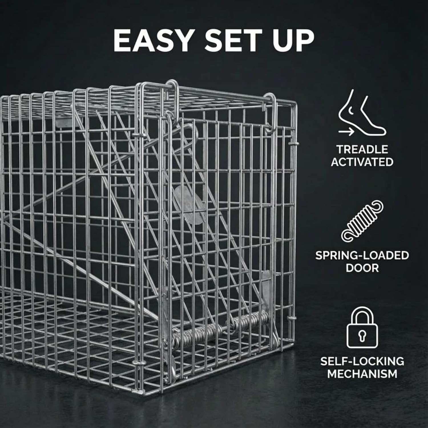 The Big Cheese® Live Animal Trap – Small Cage | Ready-Assembled Humane Catc 5