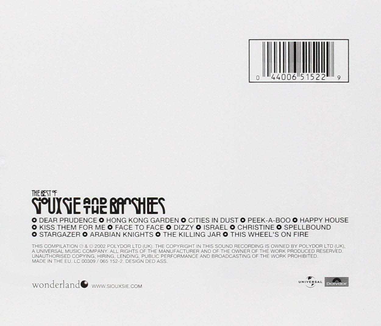 Siouxsie and the Banshees - The Best Of [Audio CD] 2
