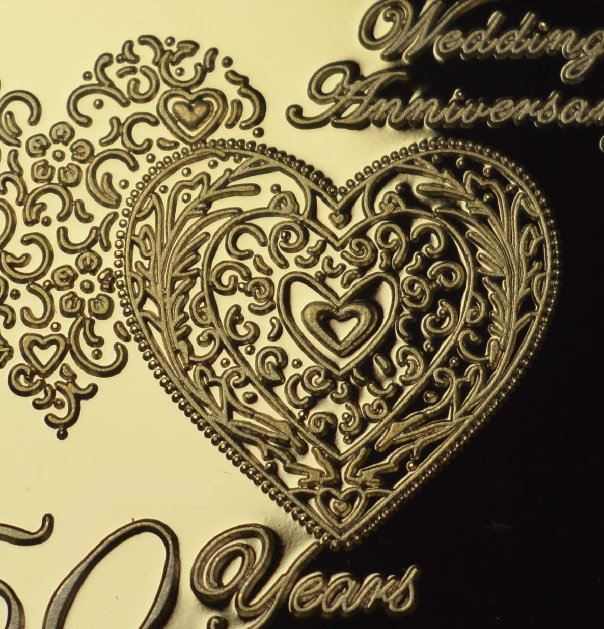 The Commemorative Coin Company 50th Wedding Anniversary Golden Commemorative Coin - 24ct Gold Proof Finish 3