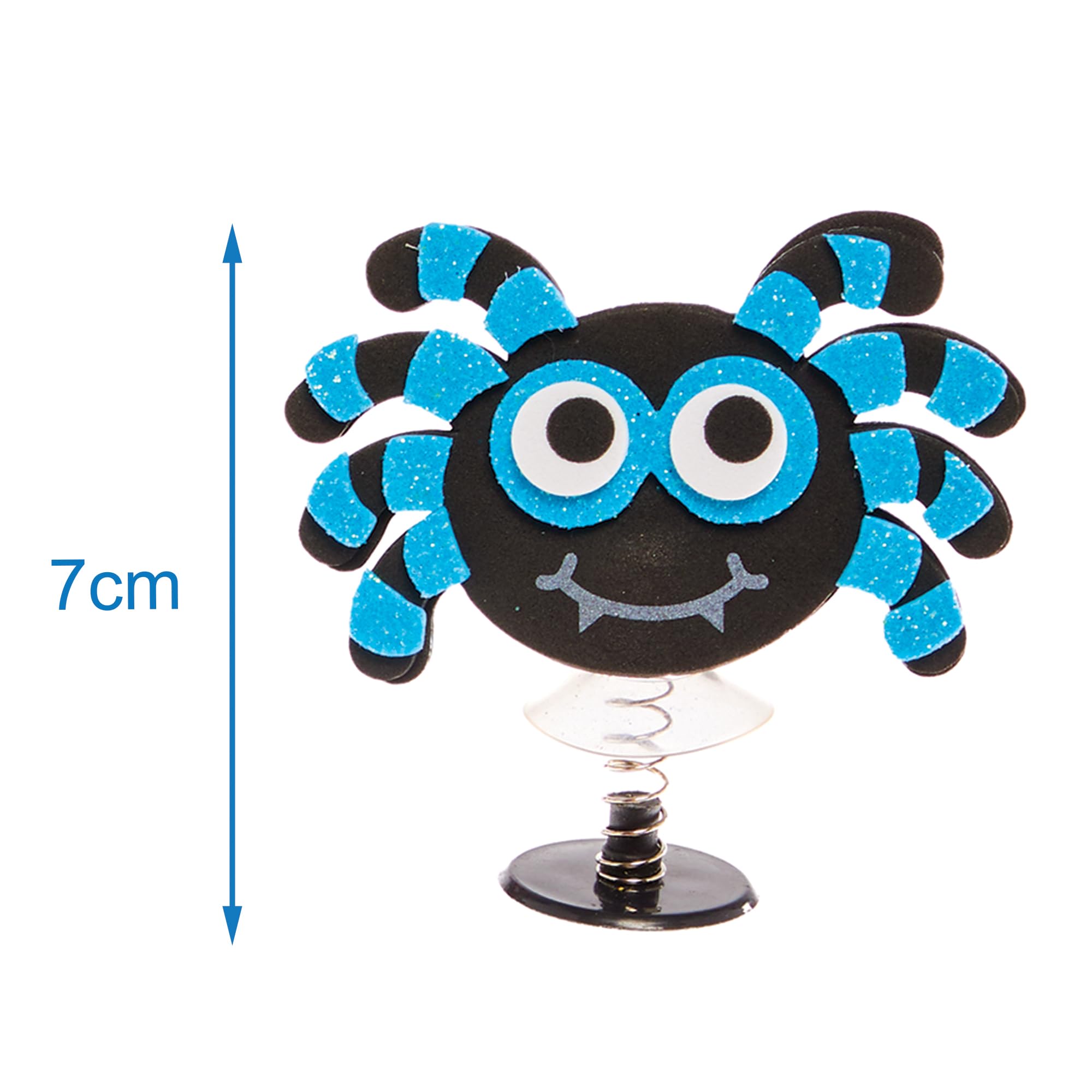 Baker Ross FX197 Spider Jump Up Craft Kit - Pack of 8 Foam Pop-Up Toys
