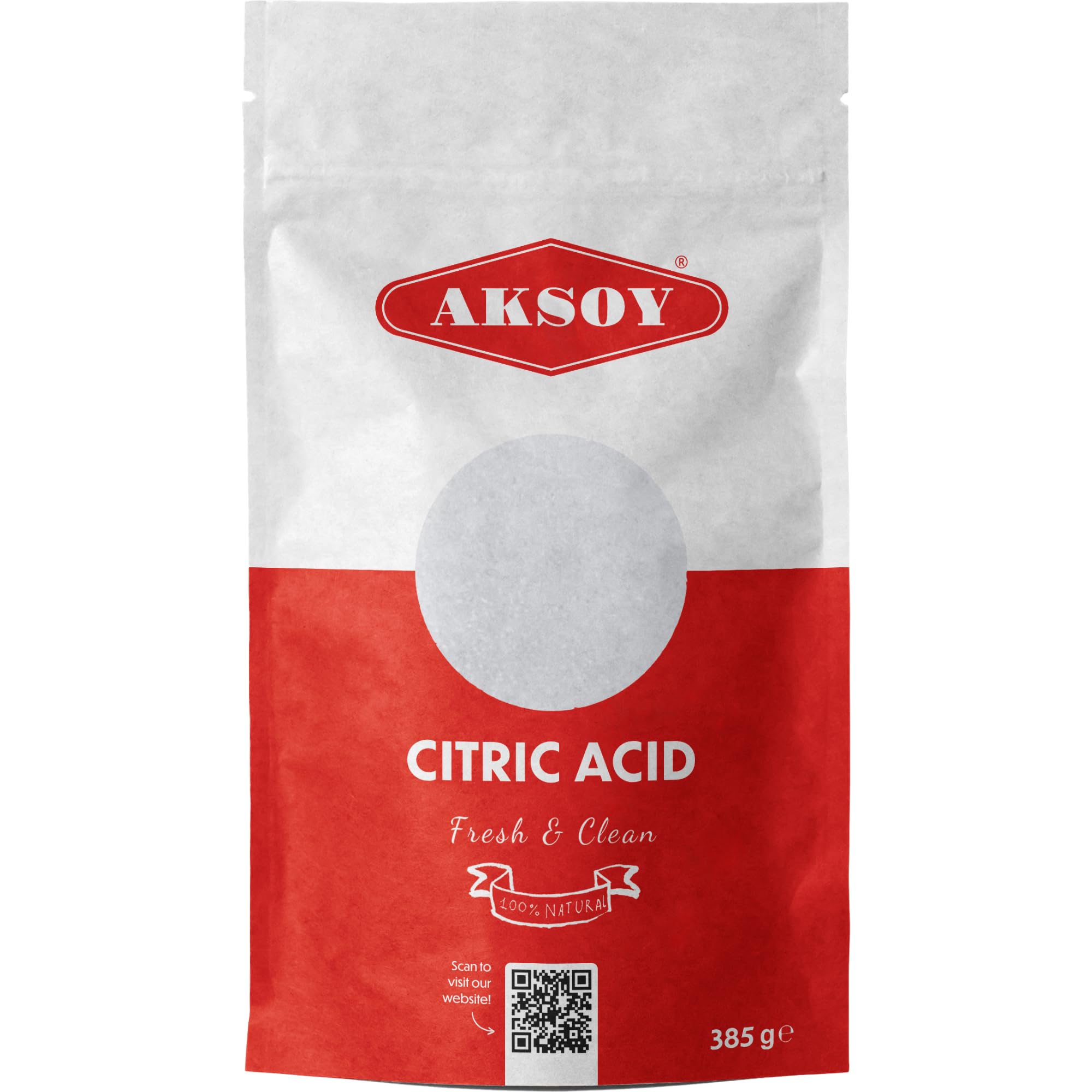 Aksoy - Citric Acid Food Grade 385g | Non-GMO, for Bath Bombs, Cleaning, Canning 10
