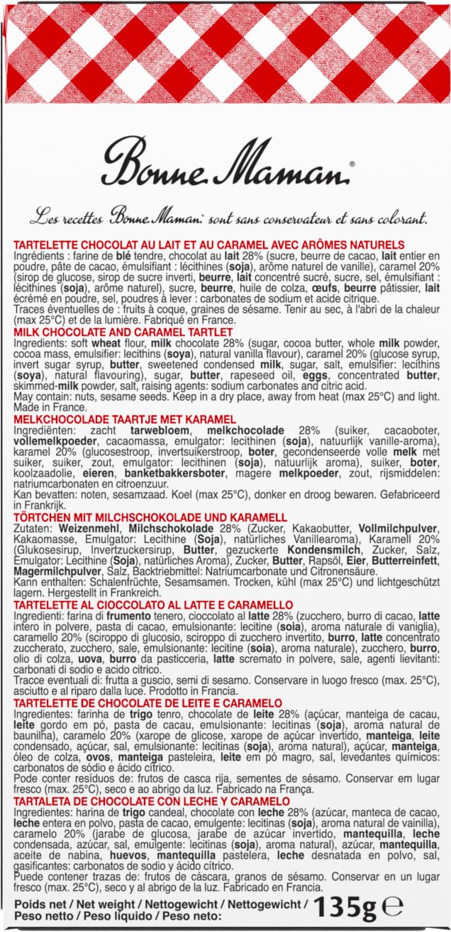Bonne Maman - Tartelettes Chocolat Caramel, 135g (Pack of 5) 5