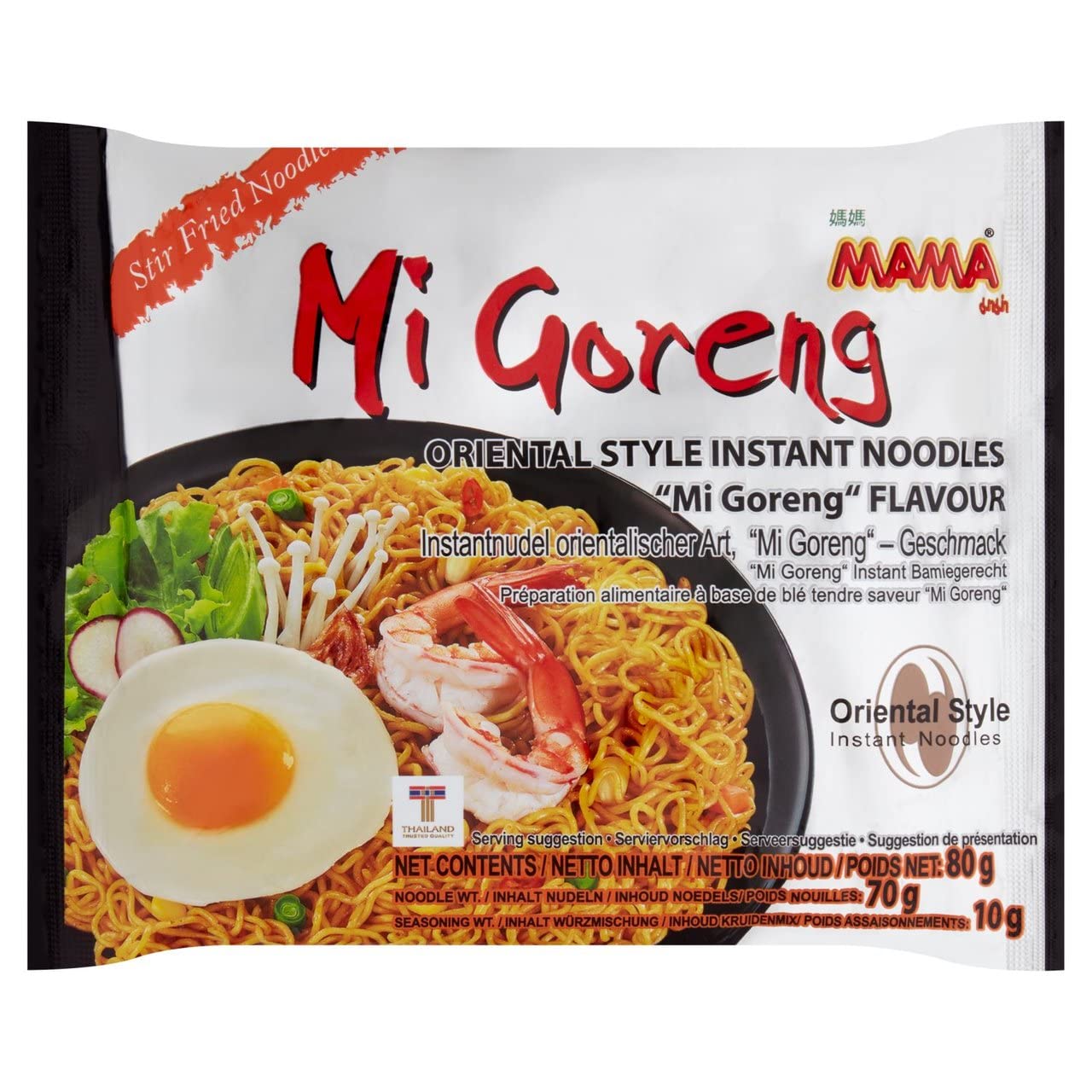 MAMA Mi Goreng Oriental Style Instant Noodles 80g 4