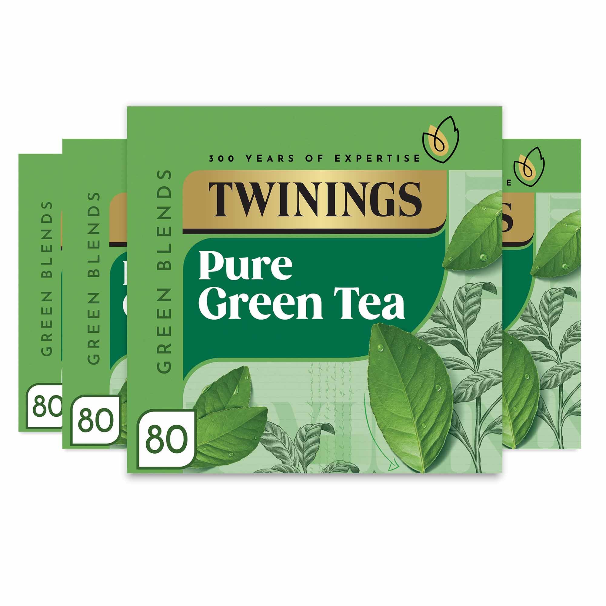 Twinings Pure Green Tea - 320 Tea Bags (Multipack of 4 x 80)