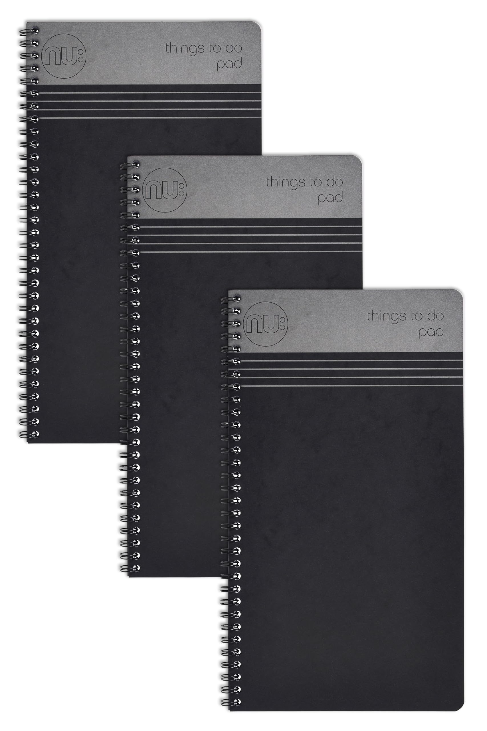 nu: Craze Things to Do Pad Wirebound Notebook - To Do List Ruling, FSC Paper, Pack of 3 1