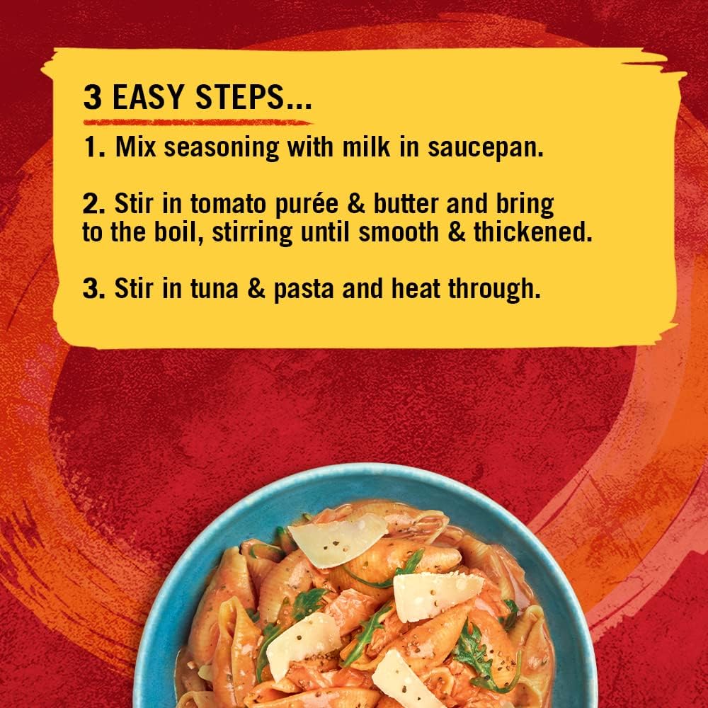 Schwartz Thunfisch-Napolitana-Rezeptmischung 30 g | Für 4 Personen | 12er-Pack | Reichhaltiges und cremiges Pastagewürz 3