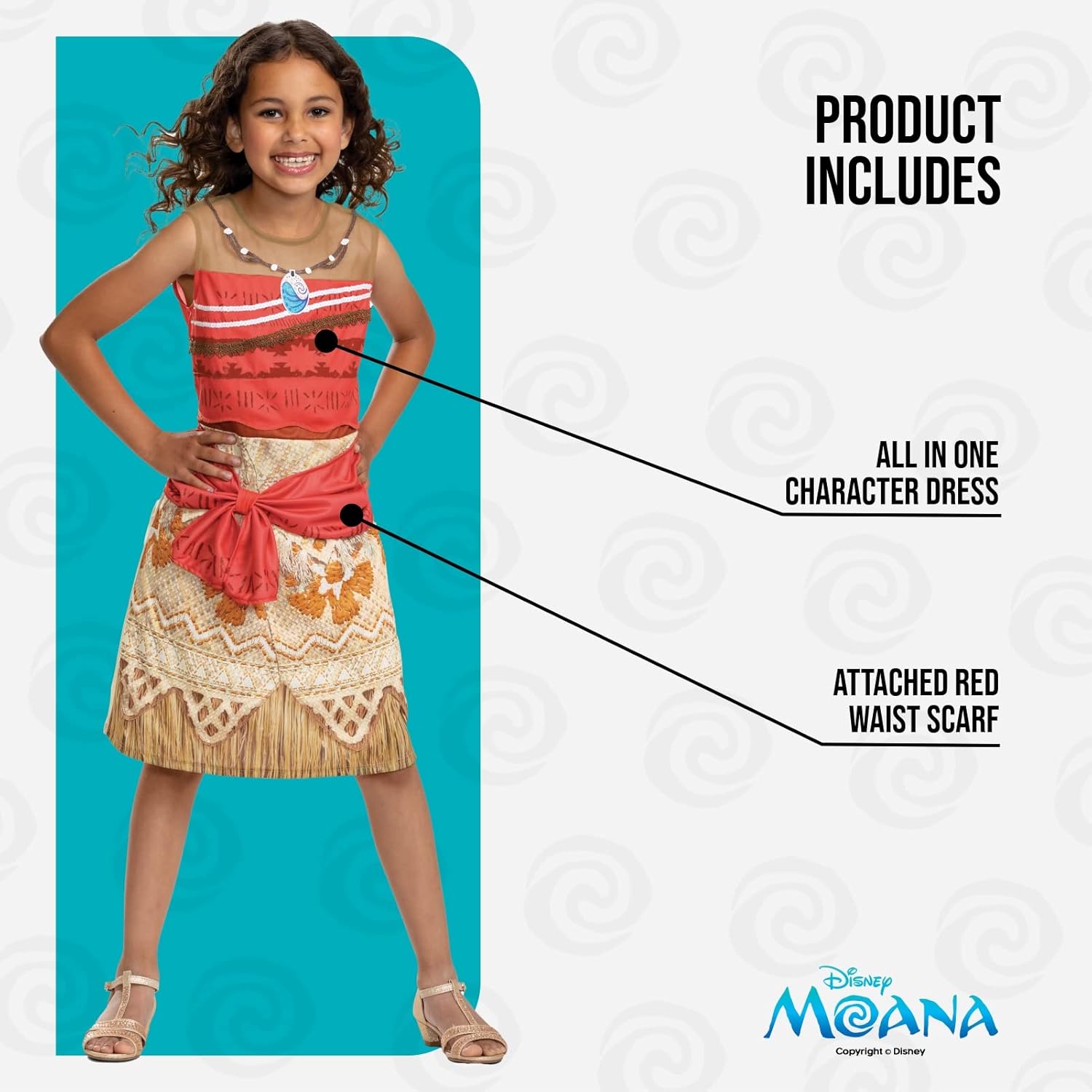 Disguise Disney Moana Costume - Toddler (3-4 Years) 3