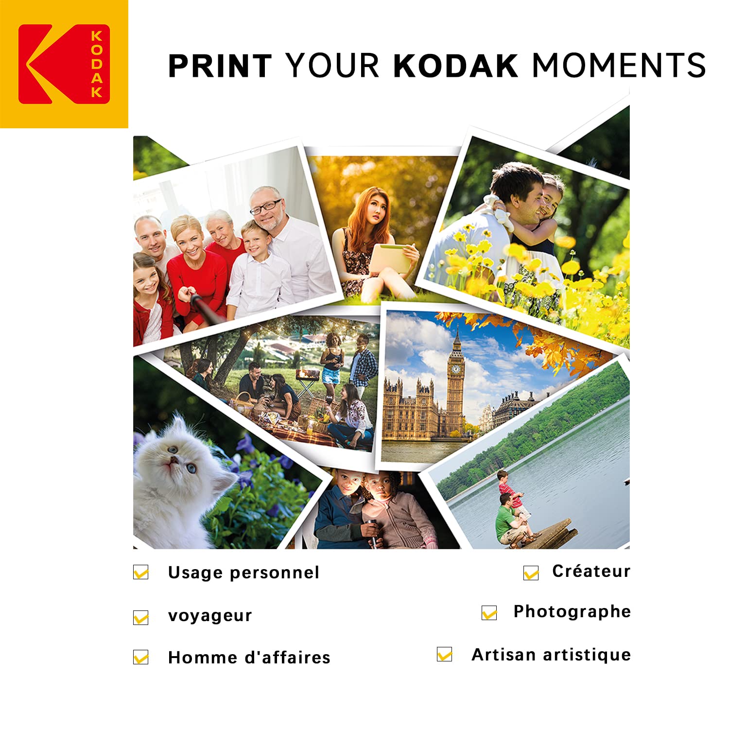 KODAK Snapshot Photo Paper - 25 Sheets A4 Inkjet | 180 g/m² Glossy Finish 4