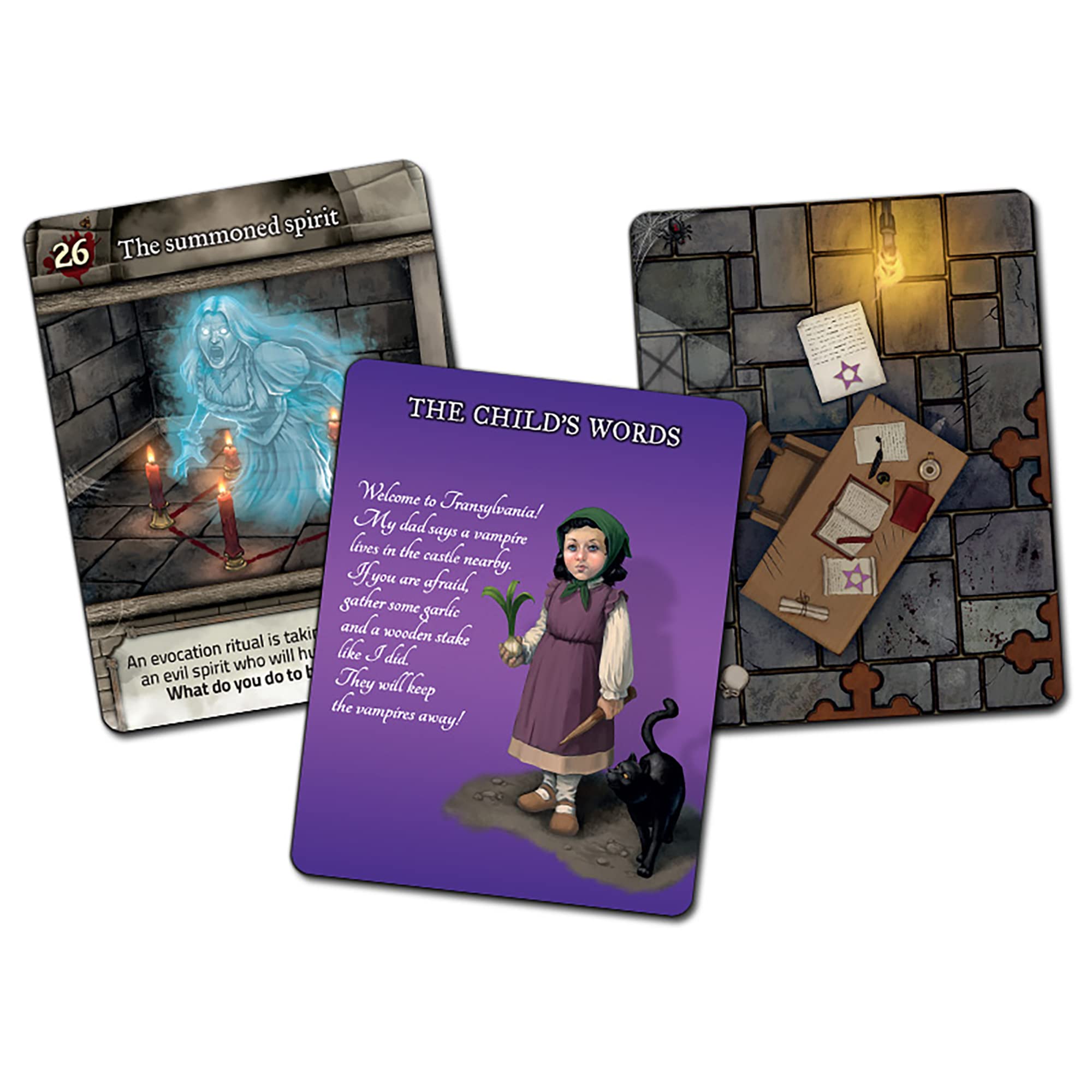 dV Giochi Deckscape: Dracula's Castle Card Game | Escape Room Experience | English Language