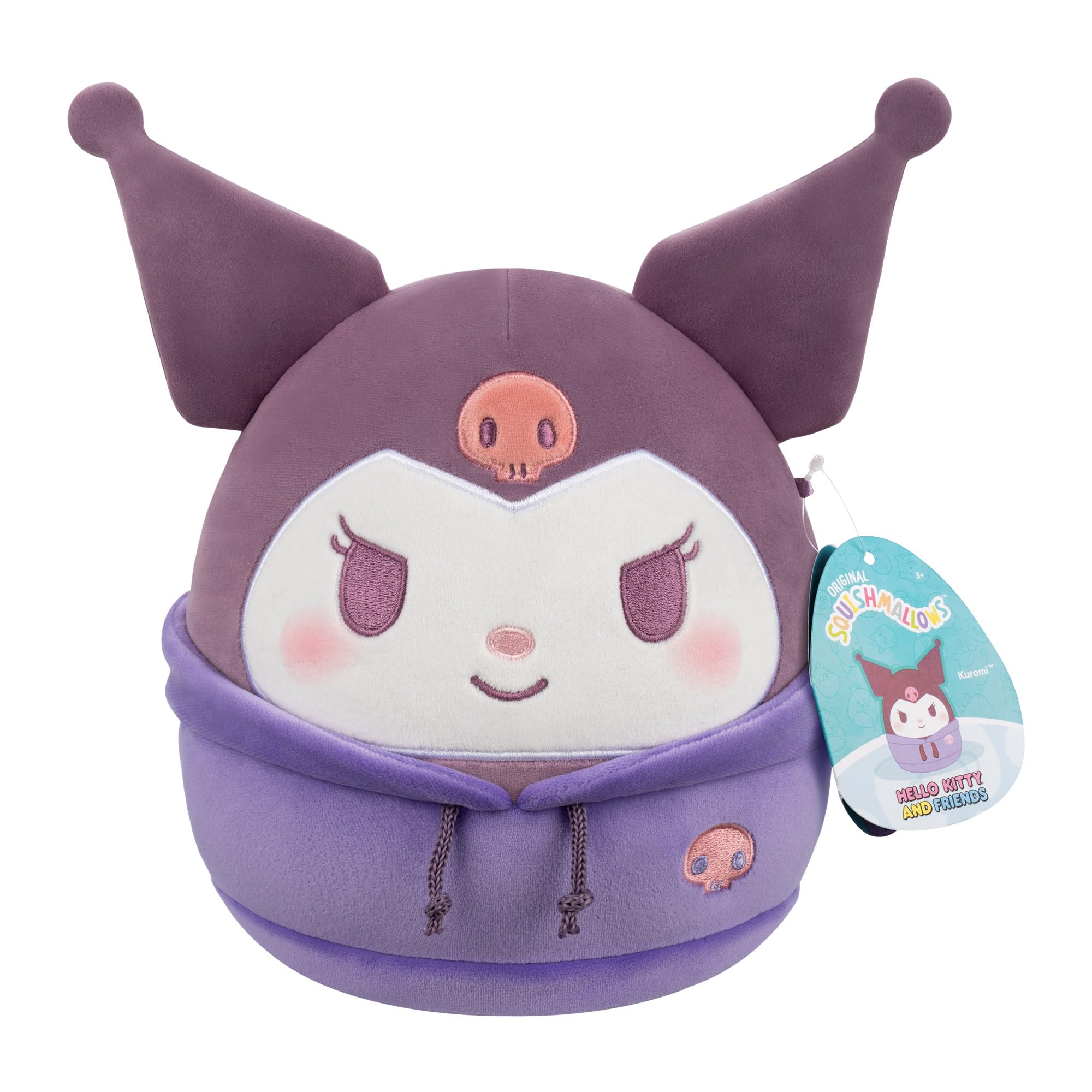 Squishmallows Dabodabo Hoodie Kuromi 8-Inch Plush - Sanrio x Squishmallows Collaboration 3