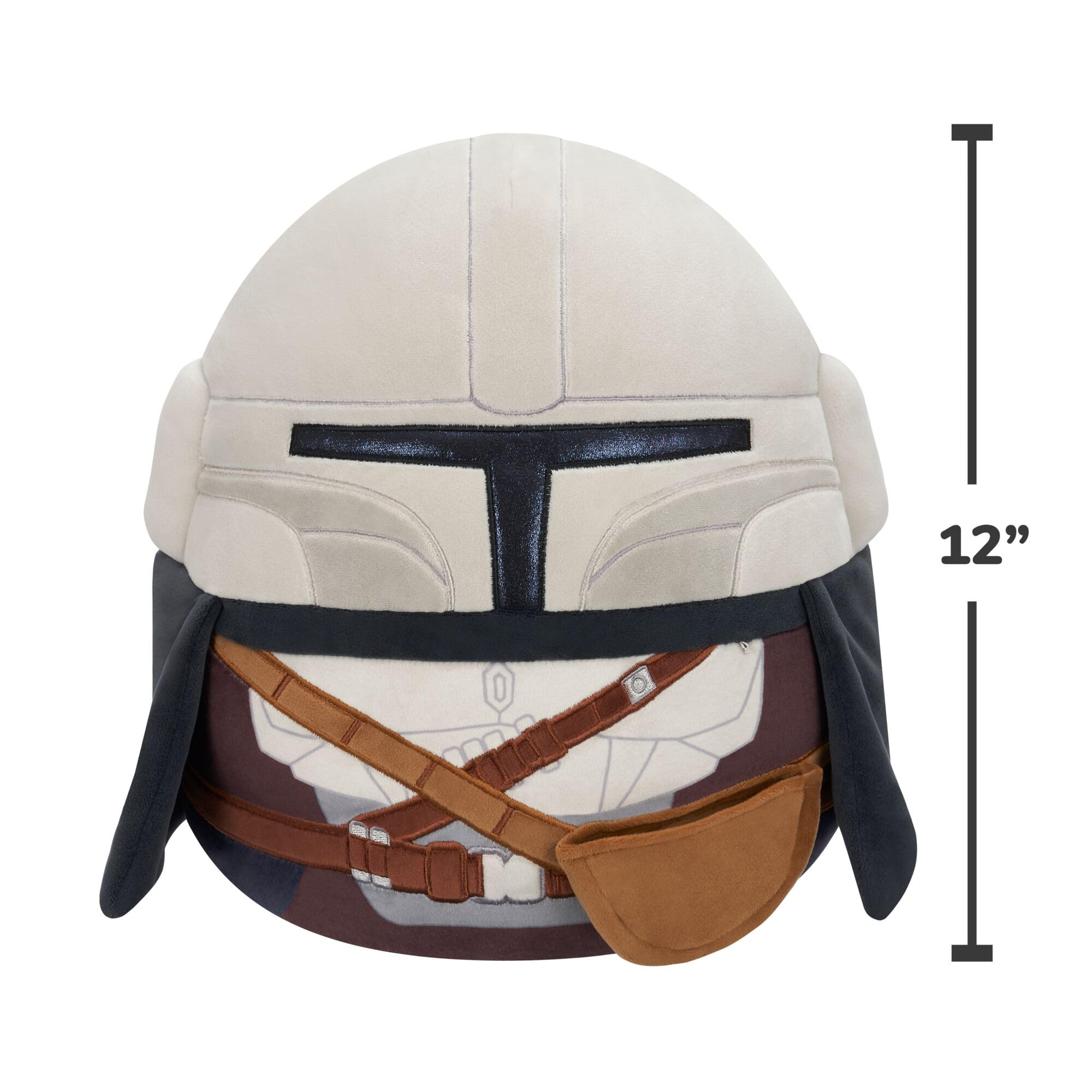 Squishmallows Star Wars Mandalorian + Grogu Plush Set | 12-Inch & 3.5-Inch | Polyester 3