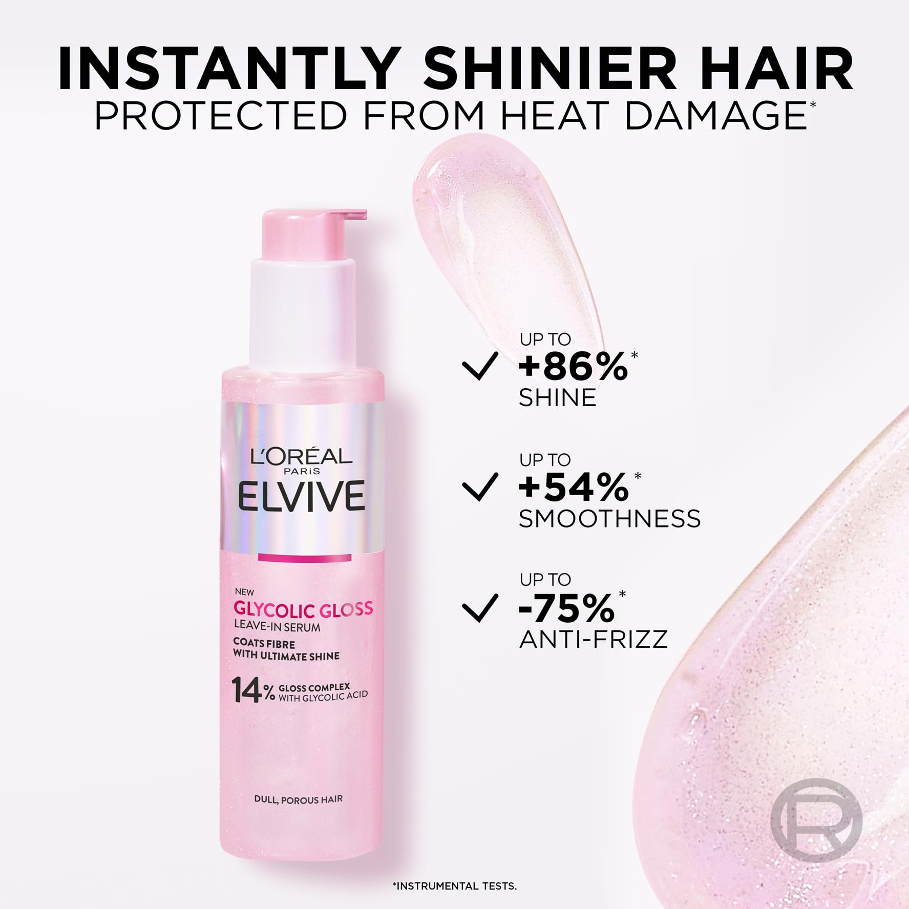 L'Oréal Paris Elvive Glycolic Gloss Leave-In Serum (150ml) 3