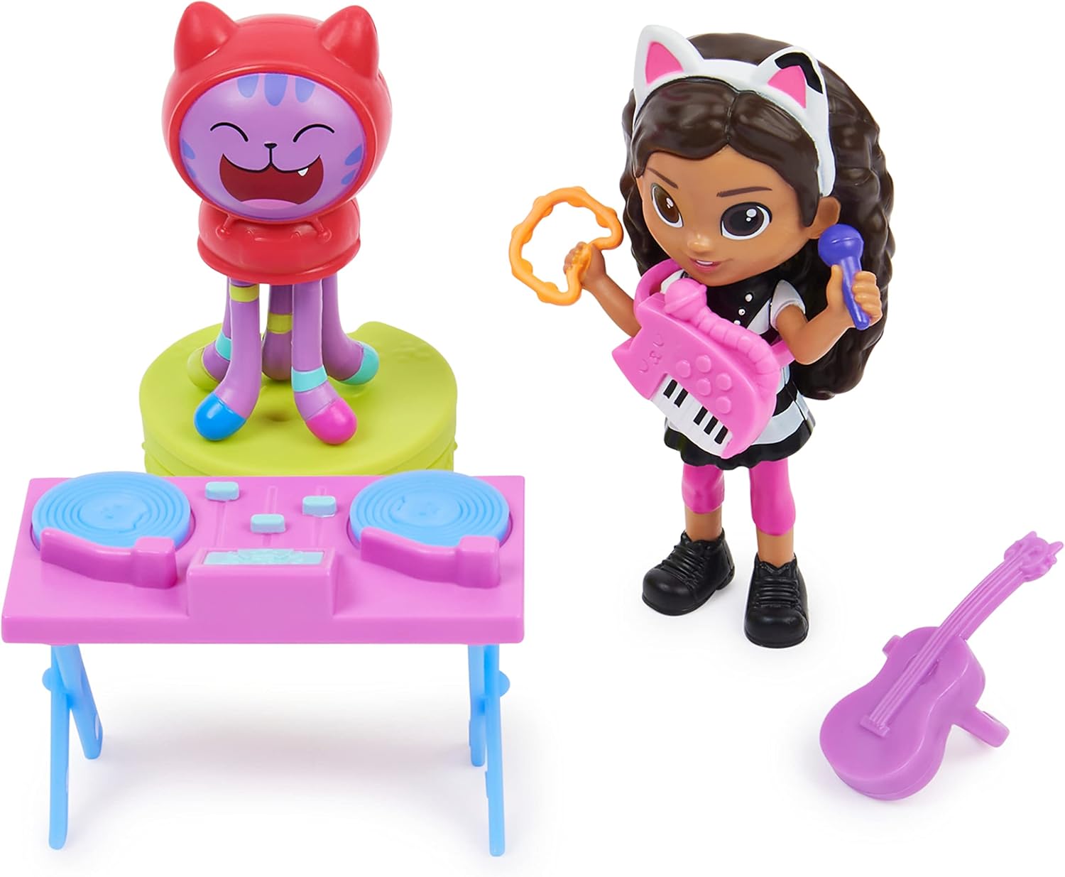 Gabby’s Dollhouse Kitty Karaoke Set - Musical Playset with Action Figures & Surprise Accessory for Kids 4