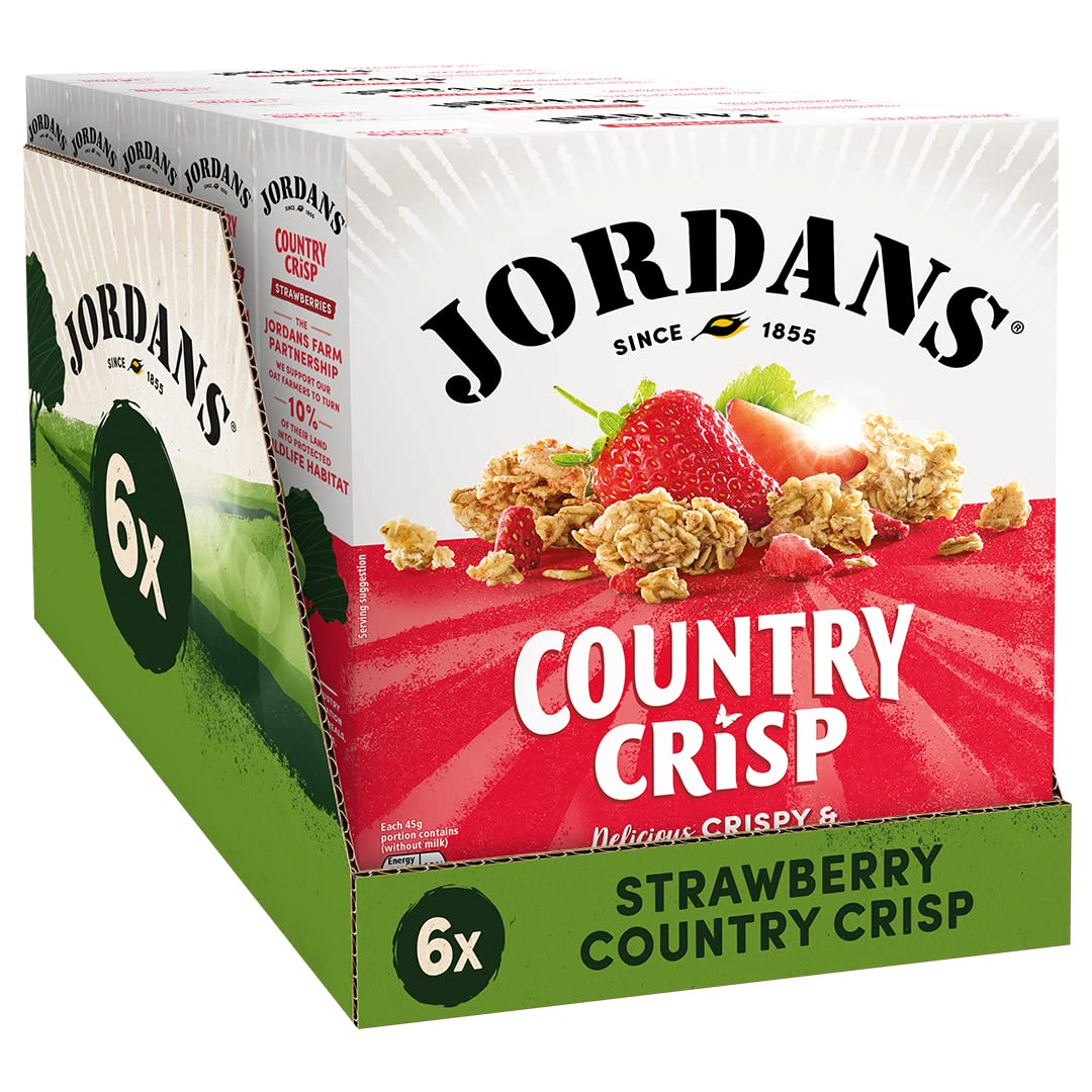Jordans Country Crisp Strawberry Breakfast Cereal - Oat and Barley Clusters 8