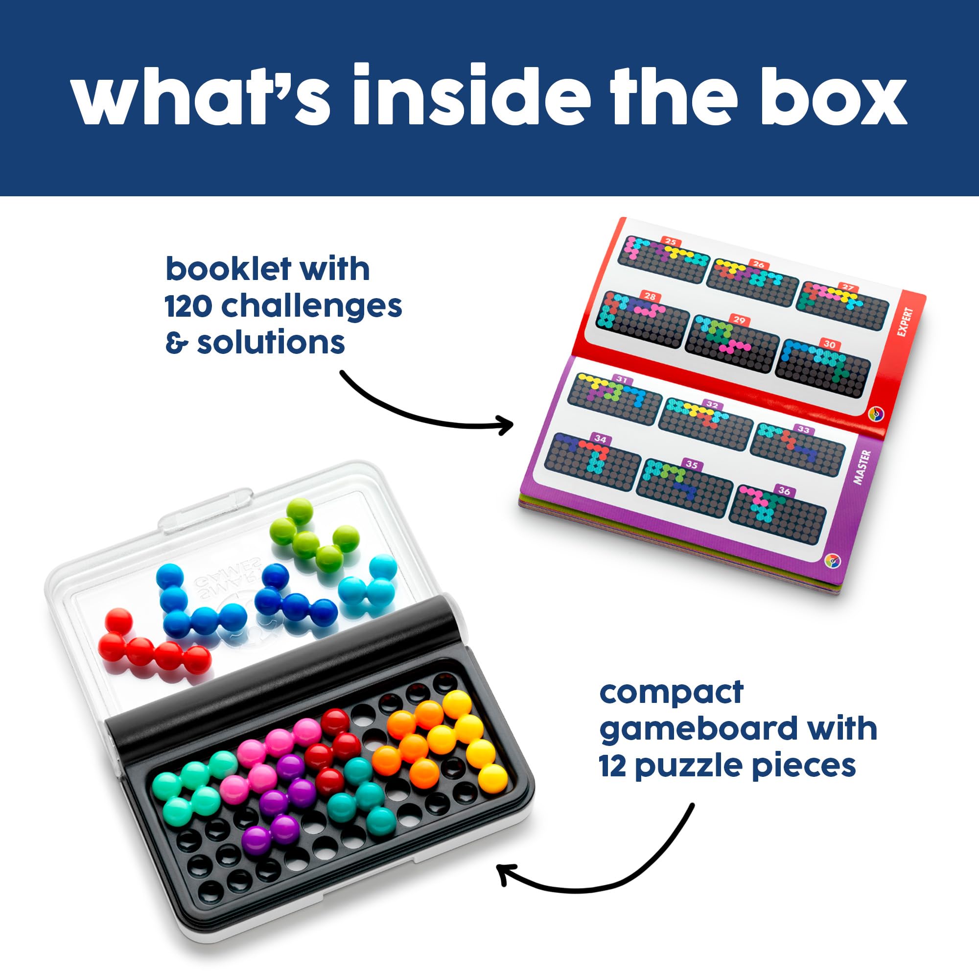 SmartGames IQ Puzzler Pro Single Player Brainteaser Game | 120 Challenges | Ages 6+ 2