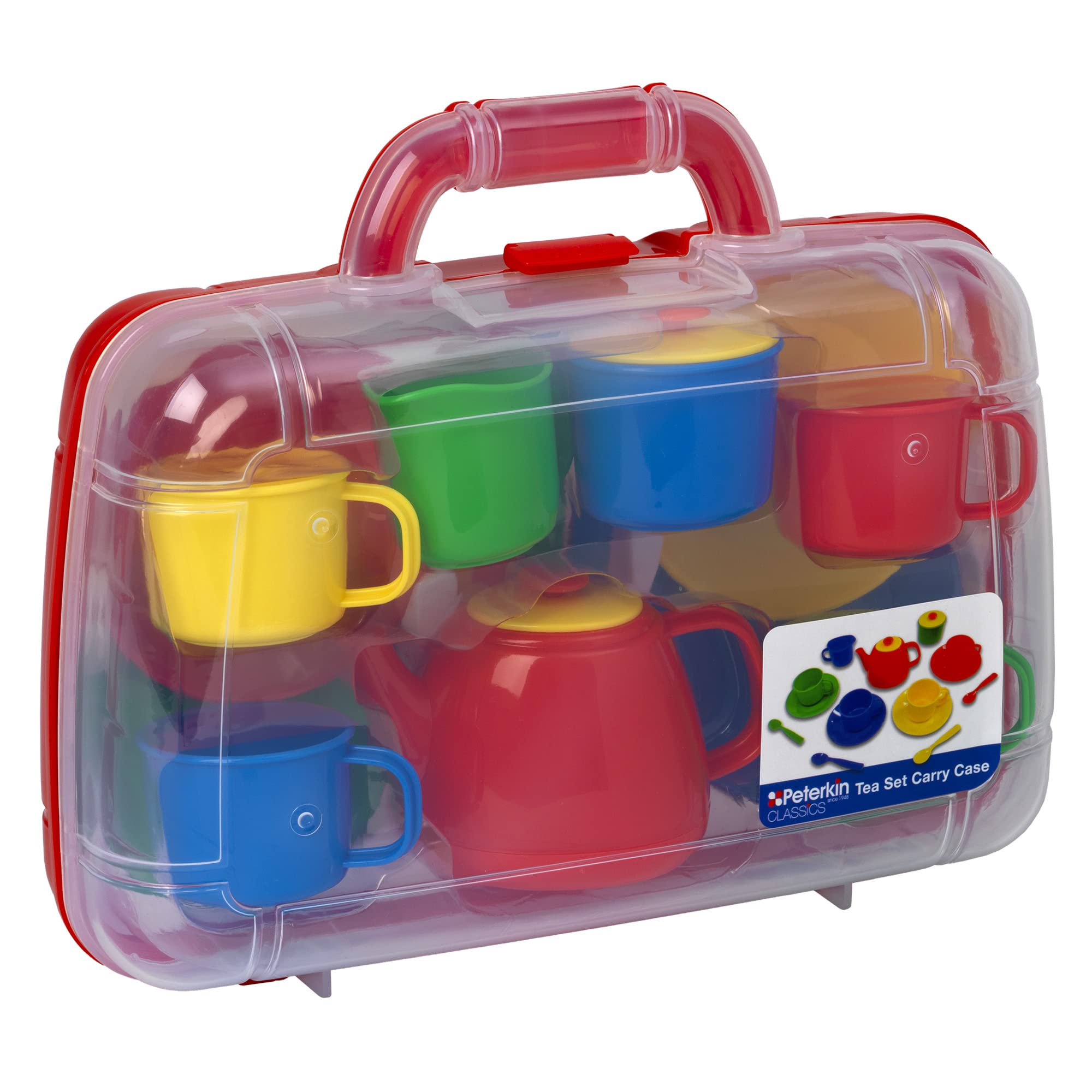 Peterkin Tea Set in Carry Case - Portable Playset for Pretend Tea Parties 3