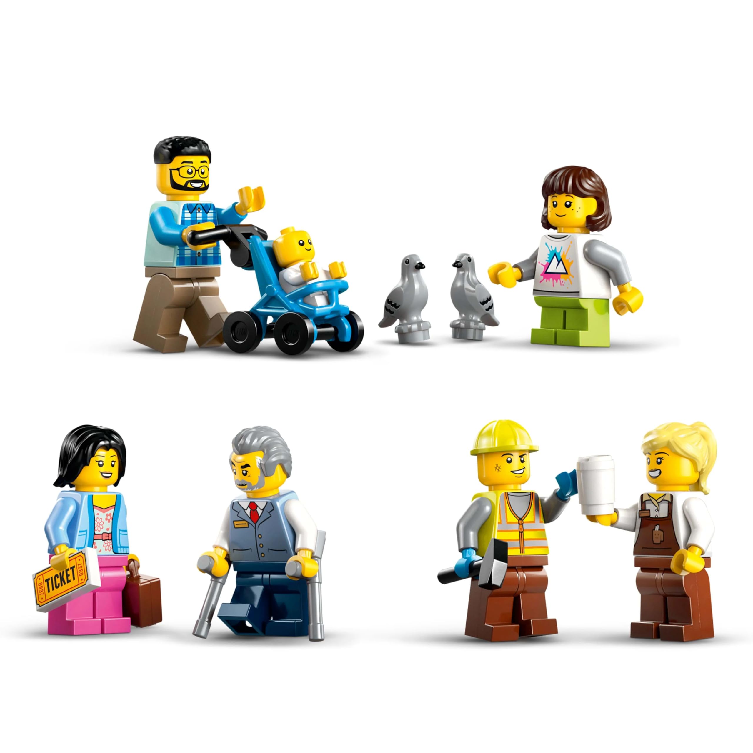 LEGO City Central Train Station Set with Maintenance Vehicle - Building Toy for Kids 7+ 14