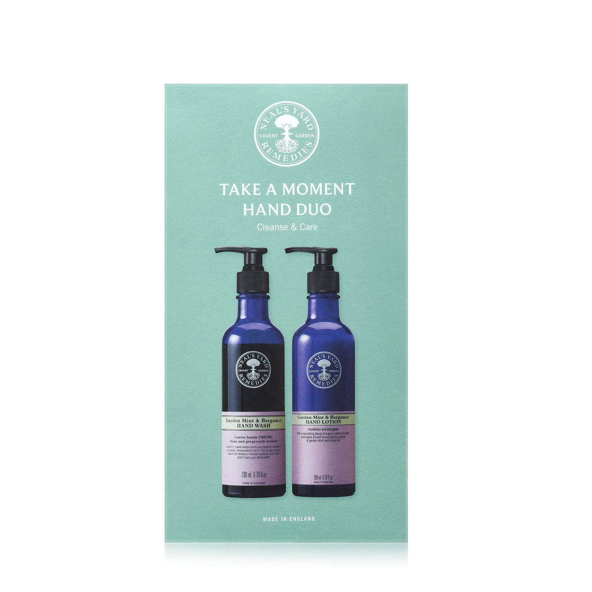 Neal's Yard Remedies Take A Moment Garden Mint & Bergamot Gift Set - Hand Wash & Lotion