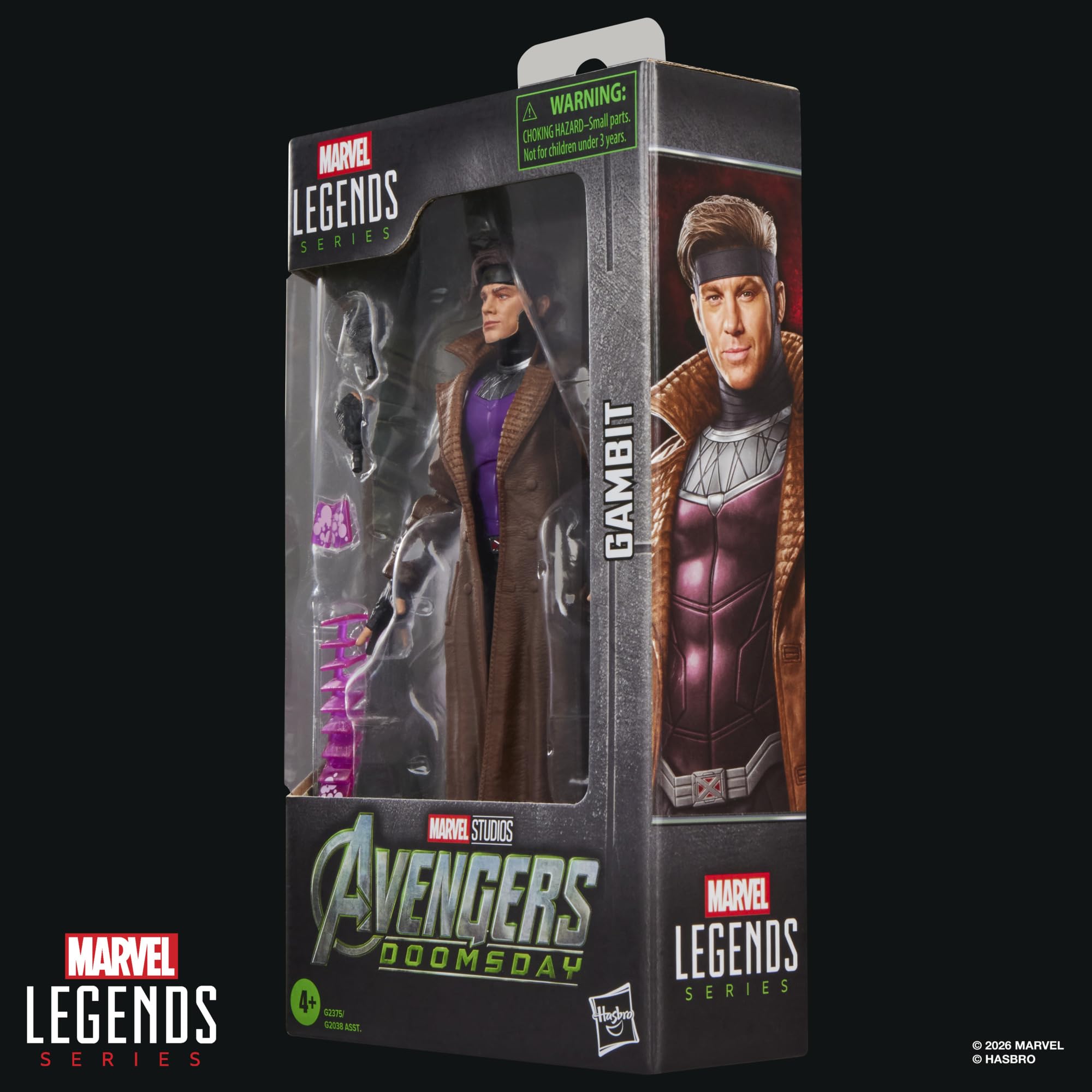 Marvel Legends Series Gambit Action Figure - 15cm Scale, 6 Accessories, Ages 4+