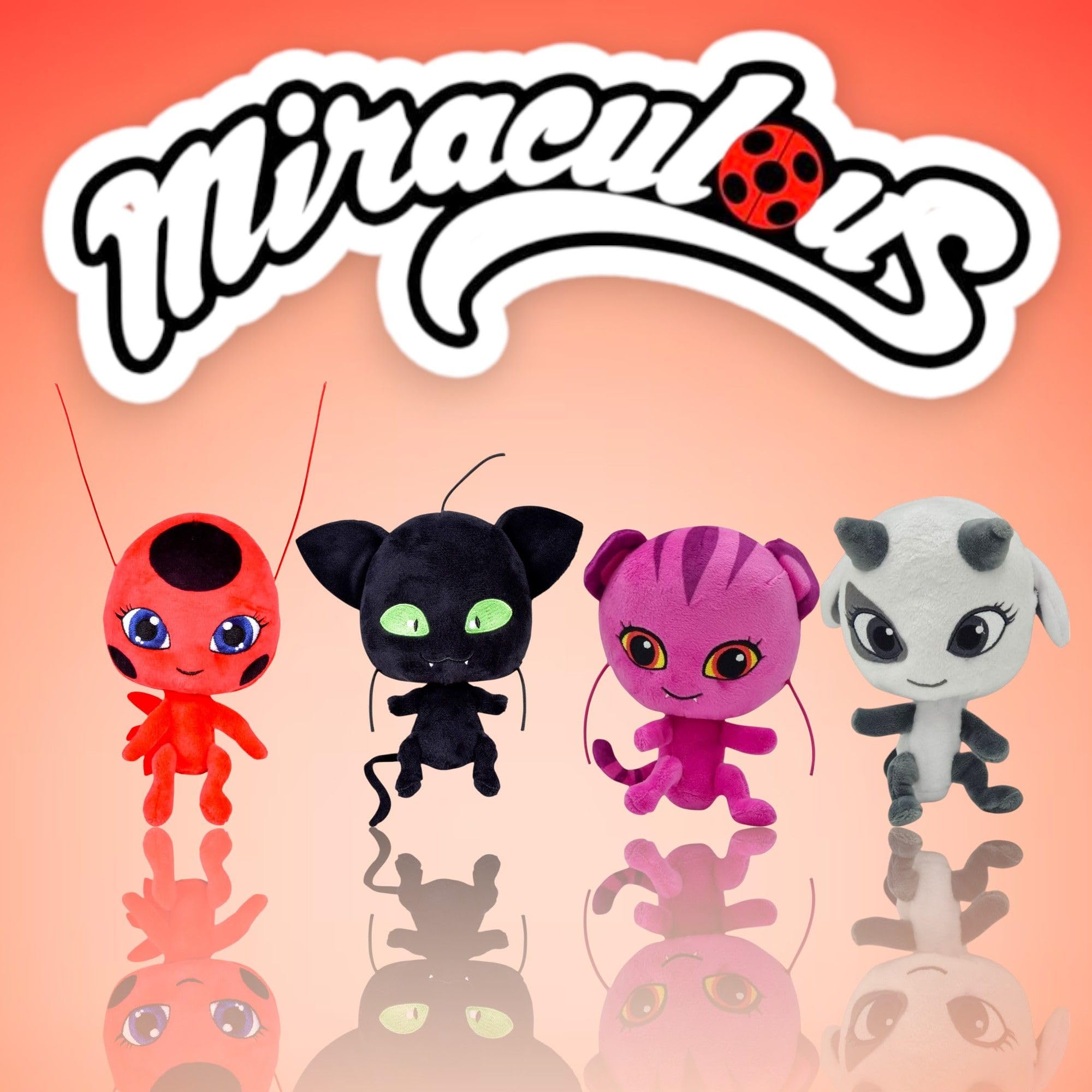Bandai Miraculous Kwami Tikki Stylized Plush Toy 9