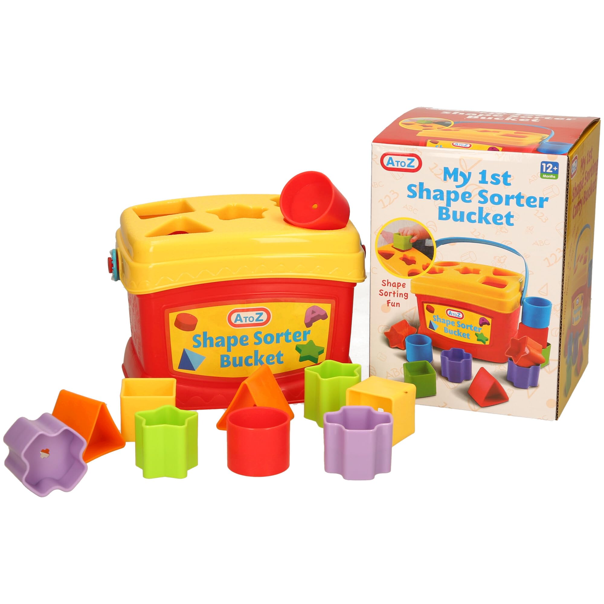 Atoz My 1st Shape Sorter Bucket - Educational Toy for Toddlers 12 Months+