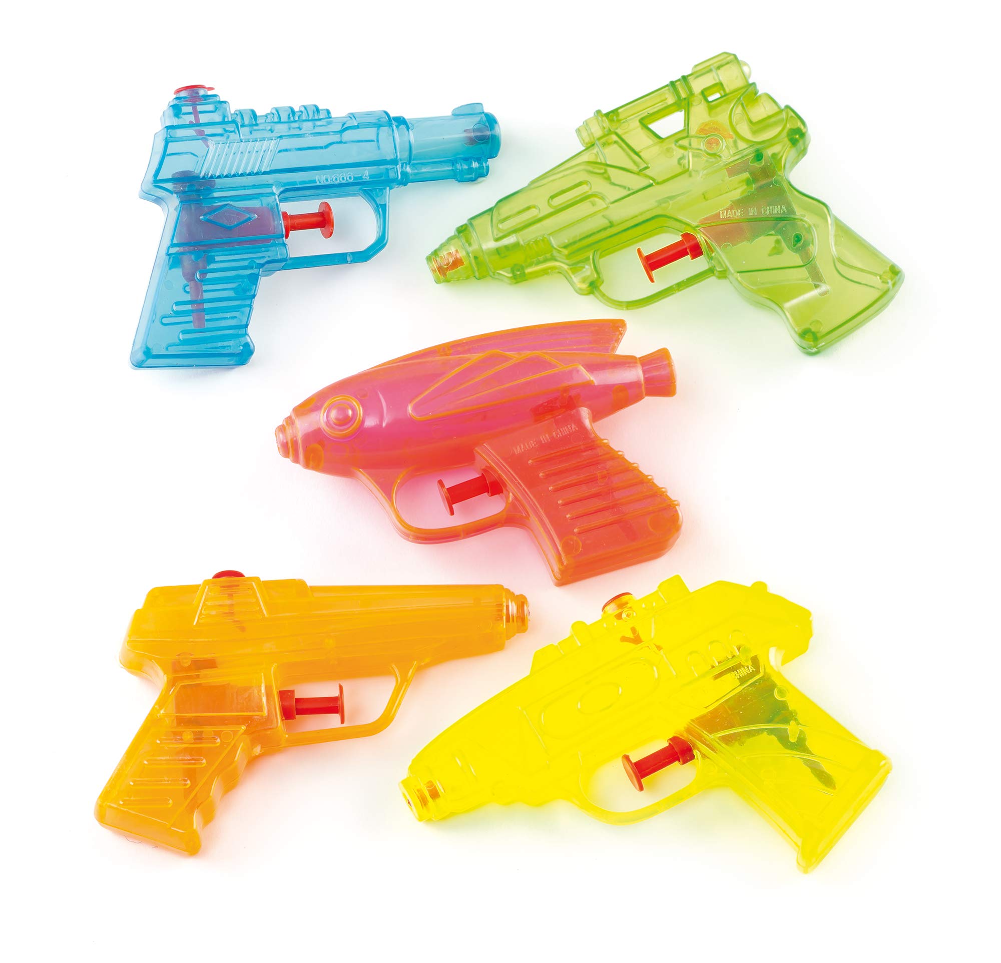 Baker Ross Water Pistols Value Pack - 8 Assorted Designs, 7.5cm-11.5cm | Ages 3+ 1