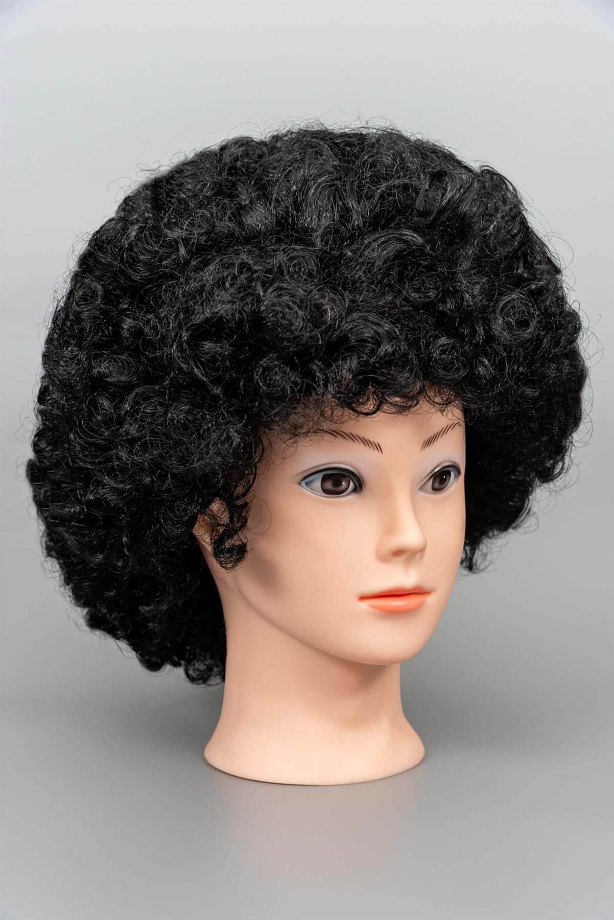 SHATCHI Afro Wig Curly Bouncy Black for 60s 70s 80s Theme Party Costume Disco Dress Up 4
