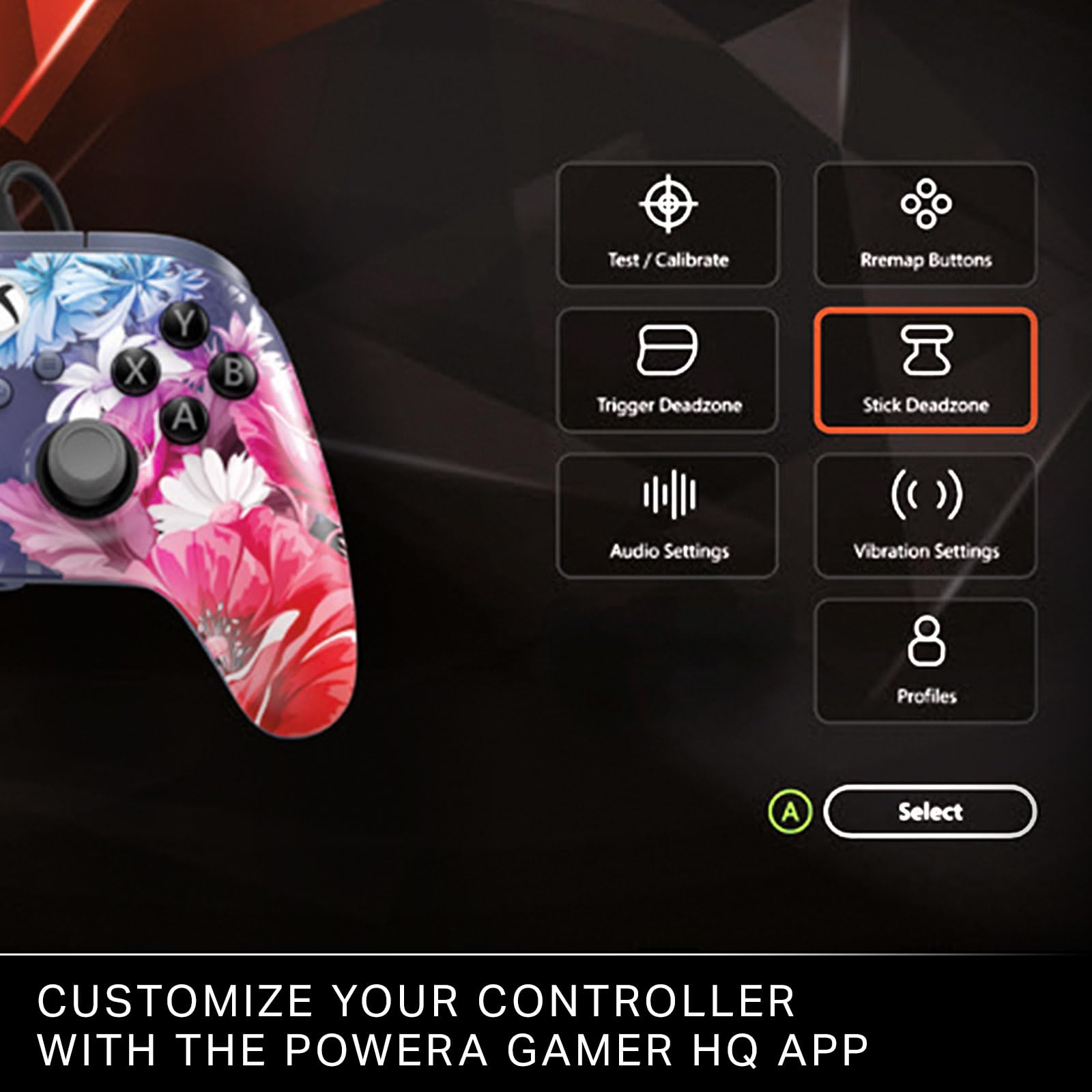 PowerA Advantage Plus Wired Controller for Xbox Series X|S, Xbox One, PC - Night Blossom | Hall Effect | Mappable Buttons 8