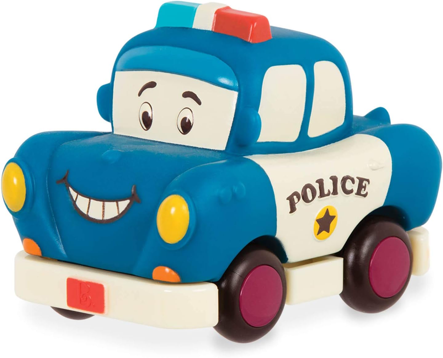 B. Toys Mini Pull-Back Vehicles Set - 3-Pack Friction Cars for Toddlers 12 Months+ 5