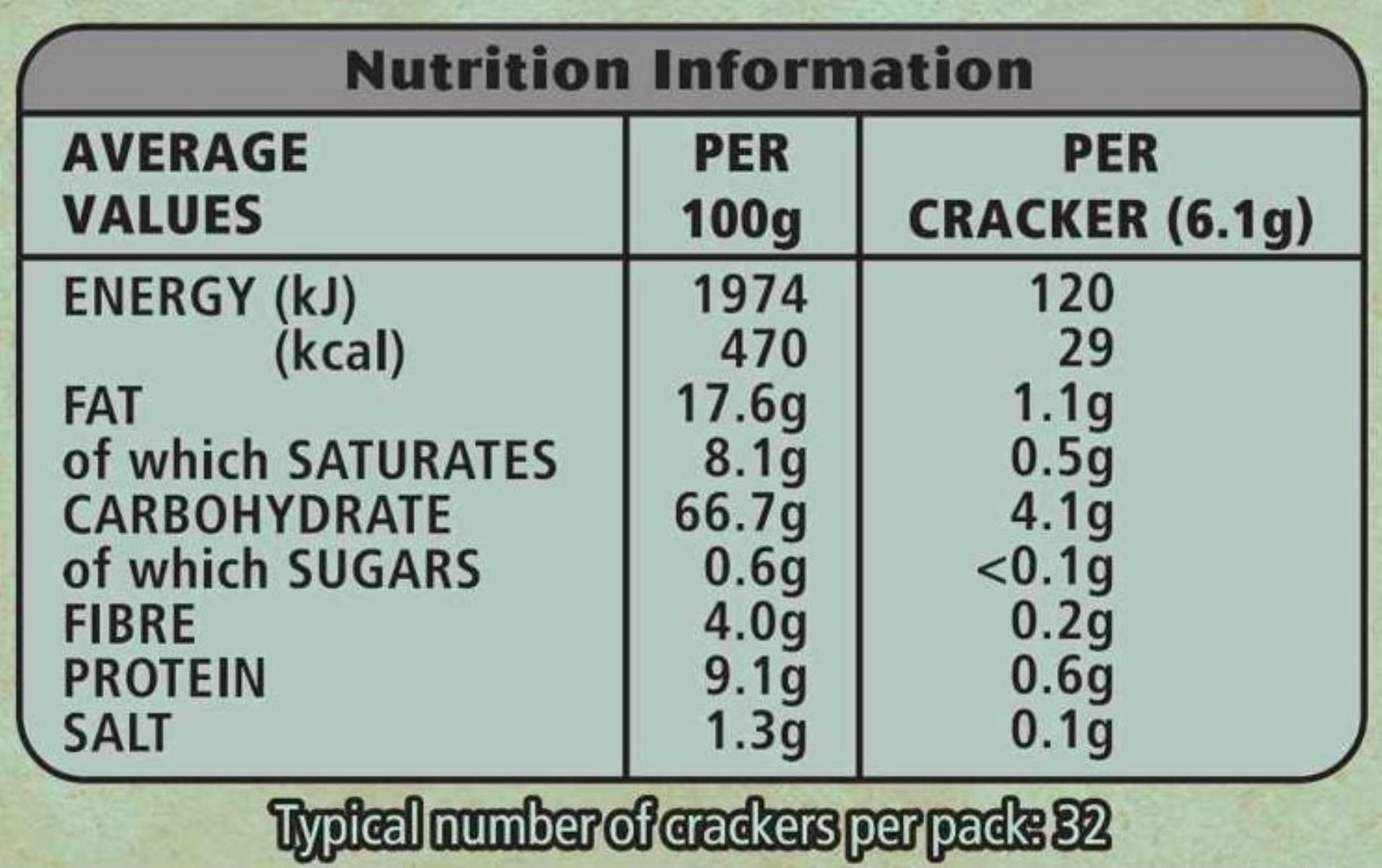 Jacob's Savours Bakes Cracker mit Salz und gemahlenem schwarzen Pfeffer, 200 g 3