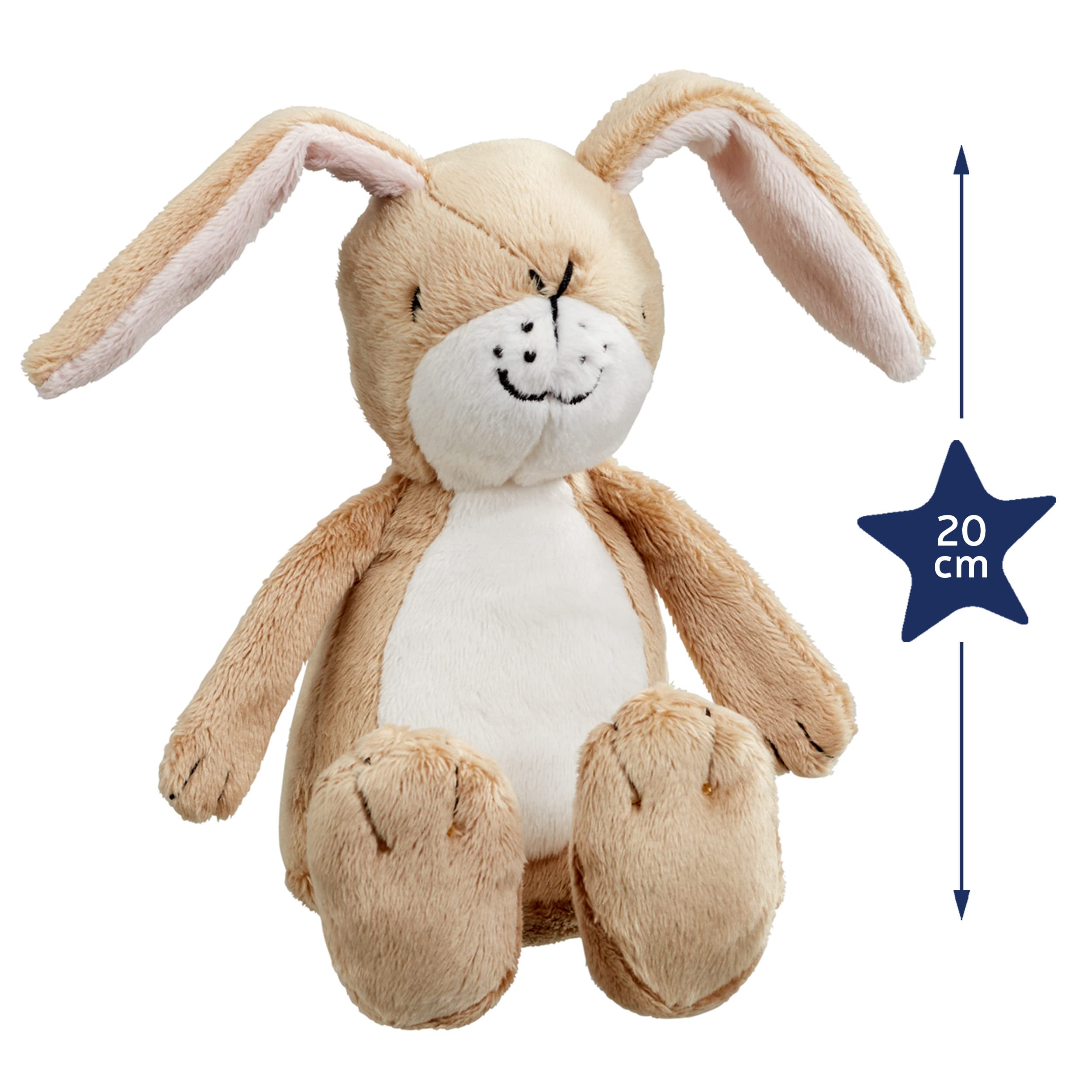 Rainbow Designs Little Nutbrown Hare Rattle Toy - Soft Plush Baby Rattle for Newborns | Ages 1 Month+ 3