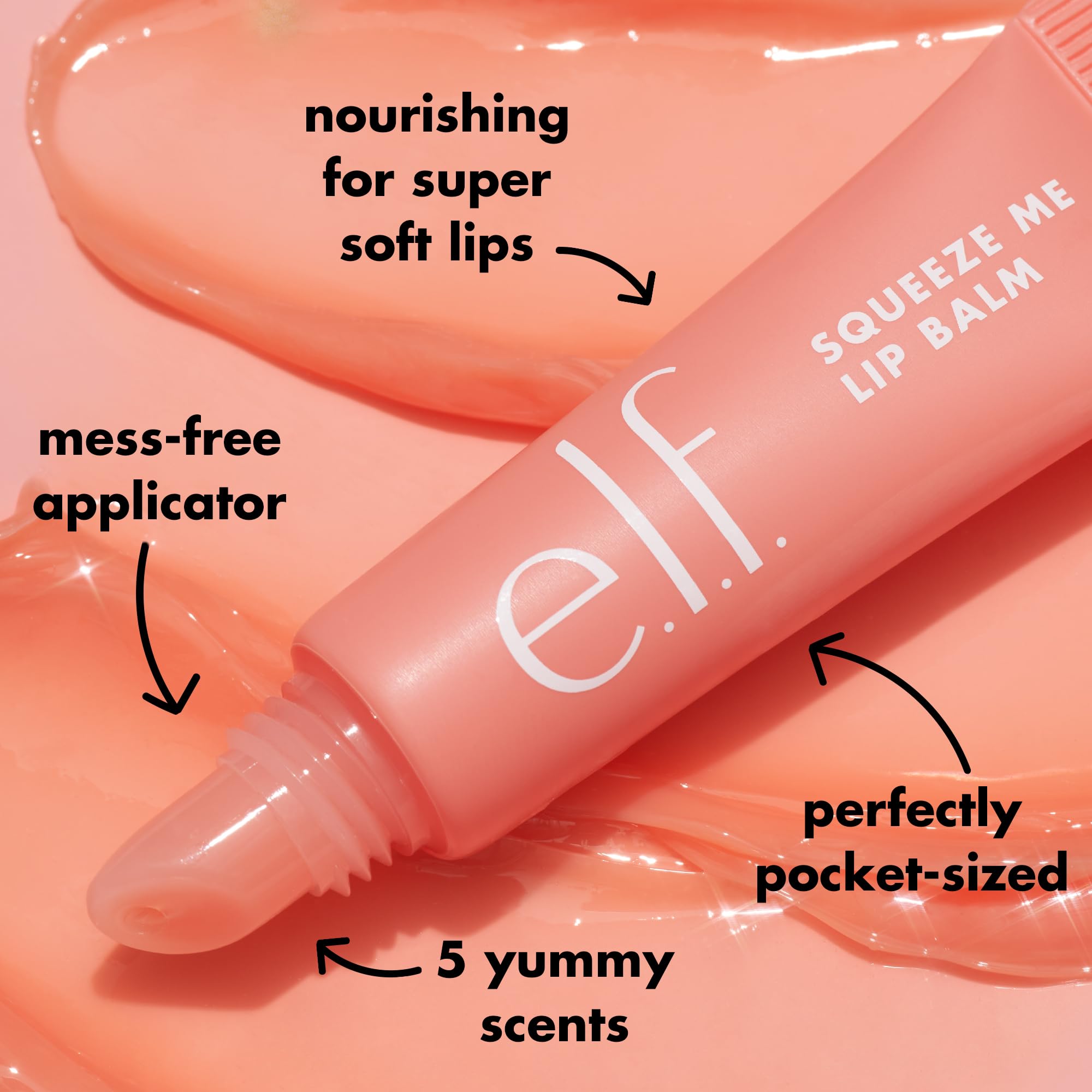 e.l.f. Squeeze Me Lip Balm (9.07g) - Moisturizing Sheer Tint with Hyaluronic Acid & Shea Butter 3
