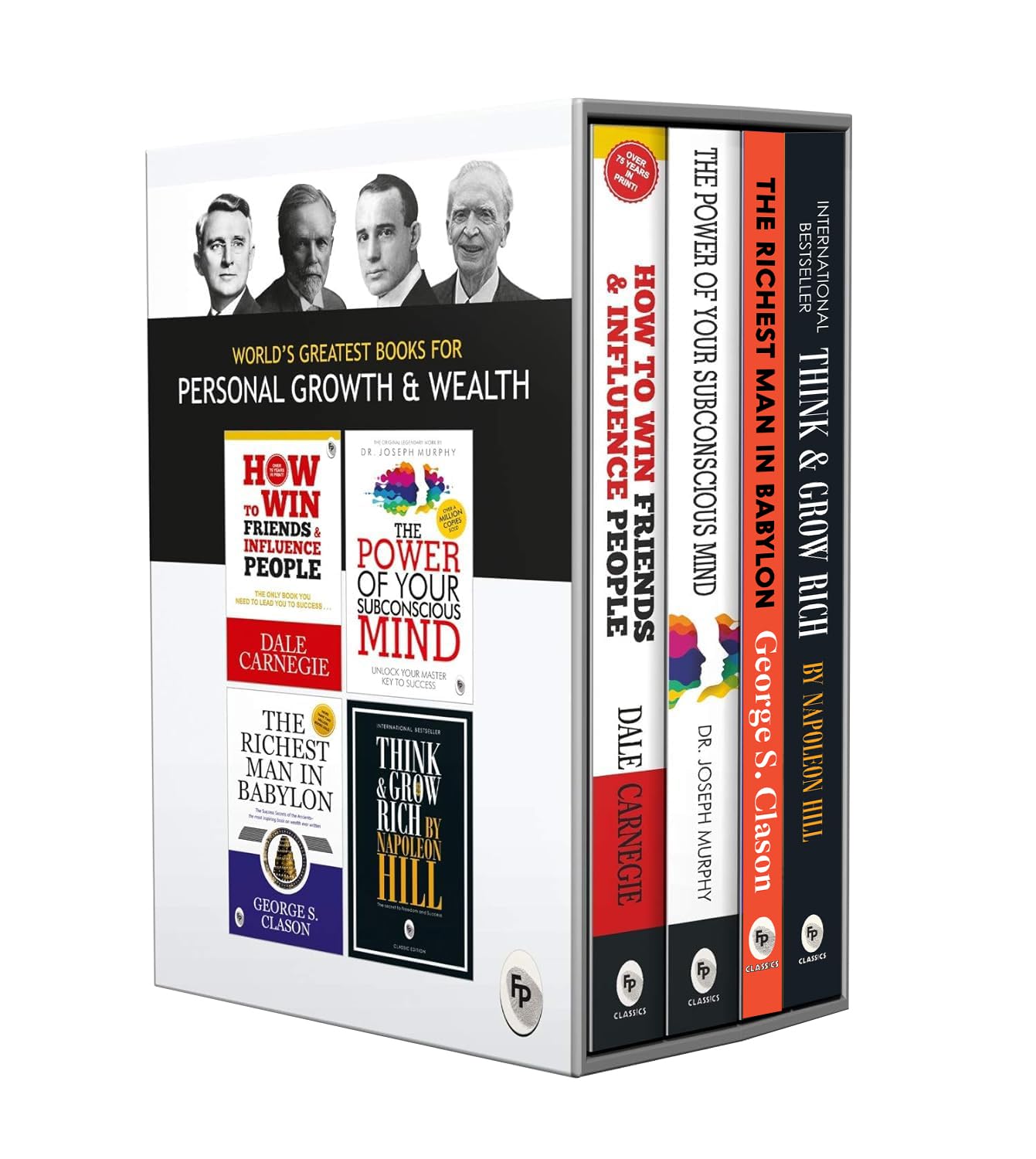 FINGERPRINT Worlds Greatest Books For Personal Growth & Wealth Set (4 Books) | Paperback | English