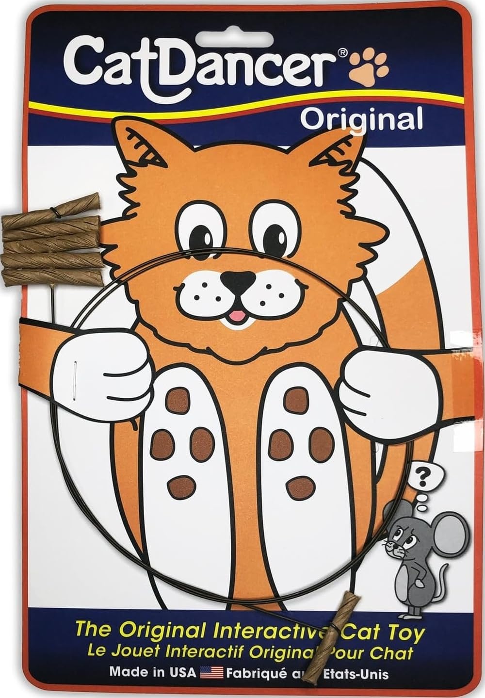 CAT DANCER Interactive Cat Toy - Cardboard, Stick Form, Portable