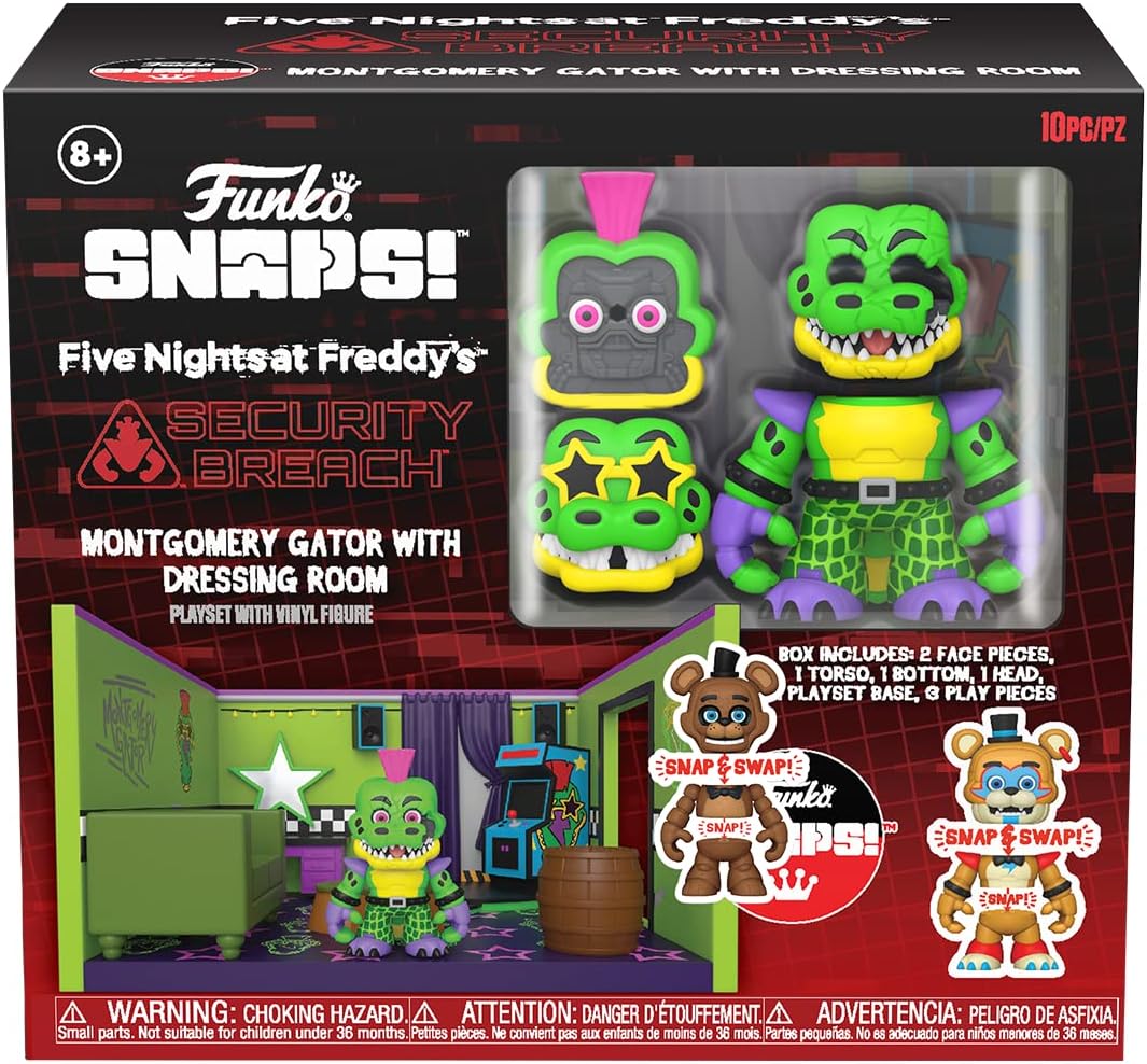 Funko Snapsies Five Nights at Freddy's - Gator's Room Playset Collectible Vinyl Figure 4