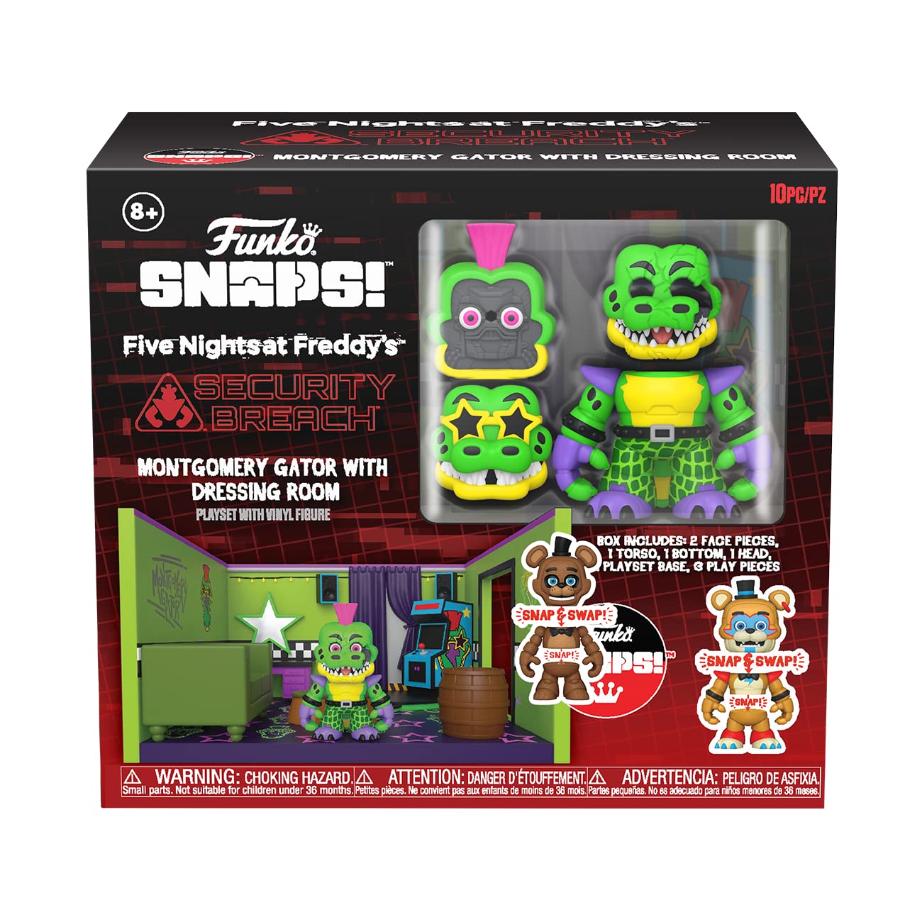 Funko Snapsies Five Nights at Freddy's - Gator's Room Playset Collectible Vinyl Figure 8