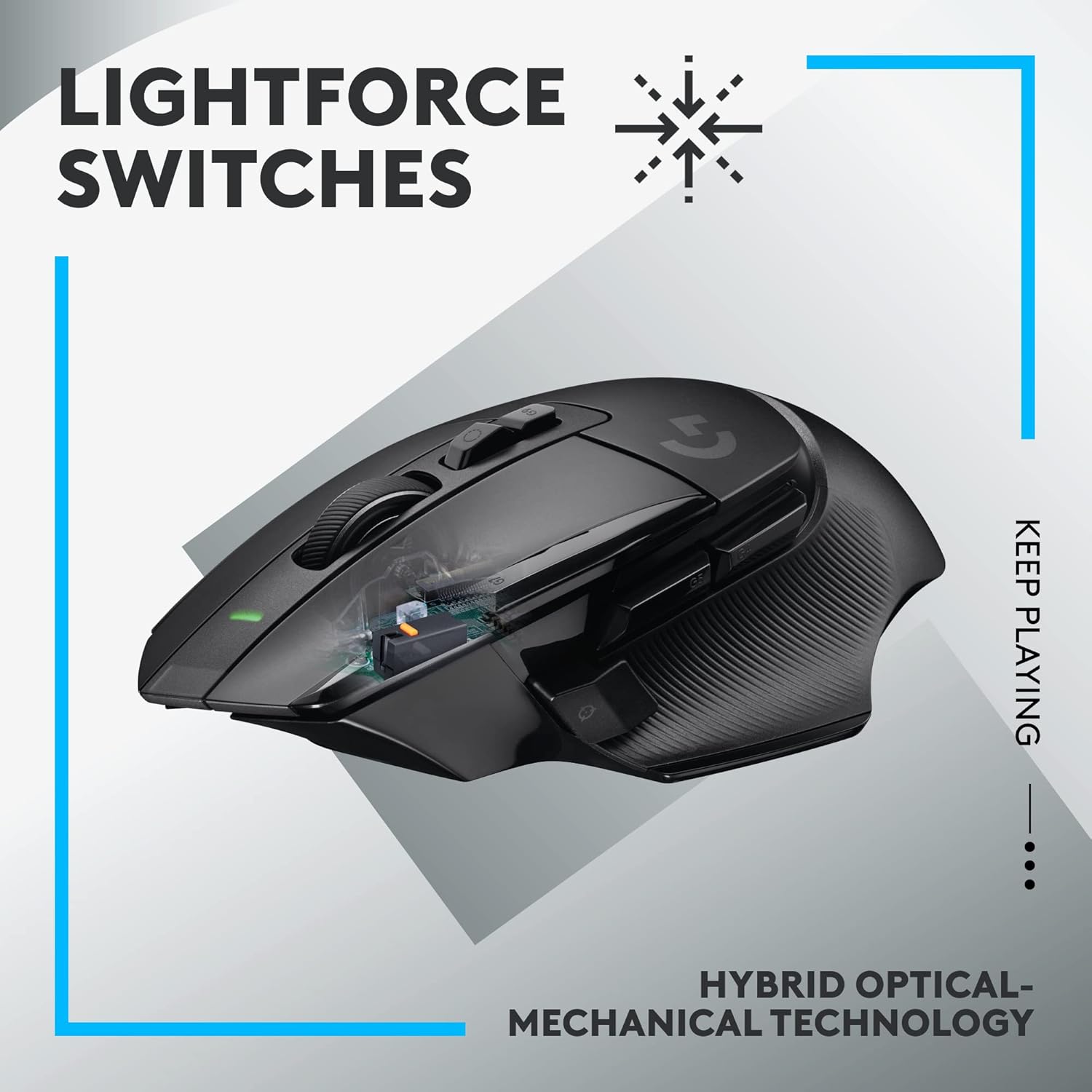 Logitech G G502 X LIGHTSPEED Wireless Gaming Mouse - Black 4