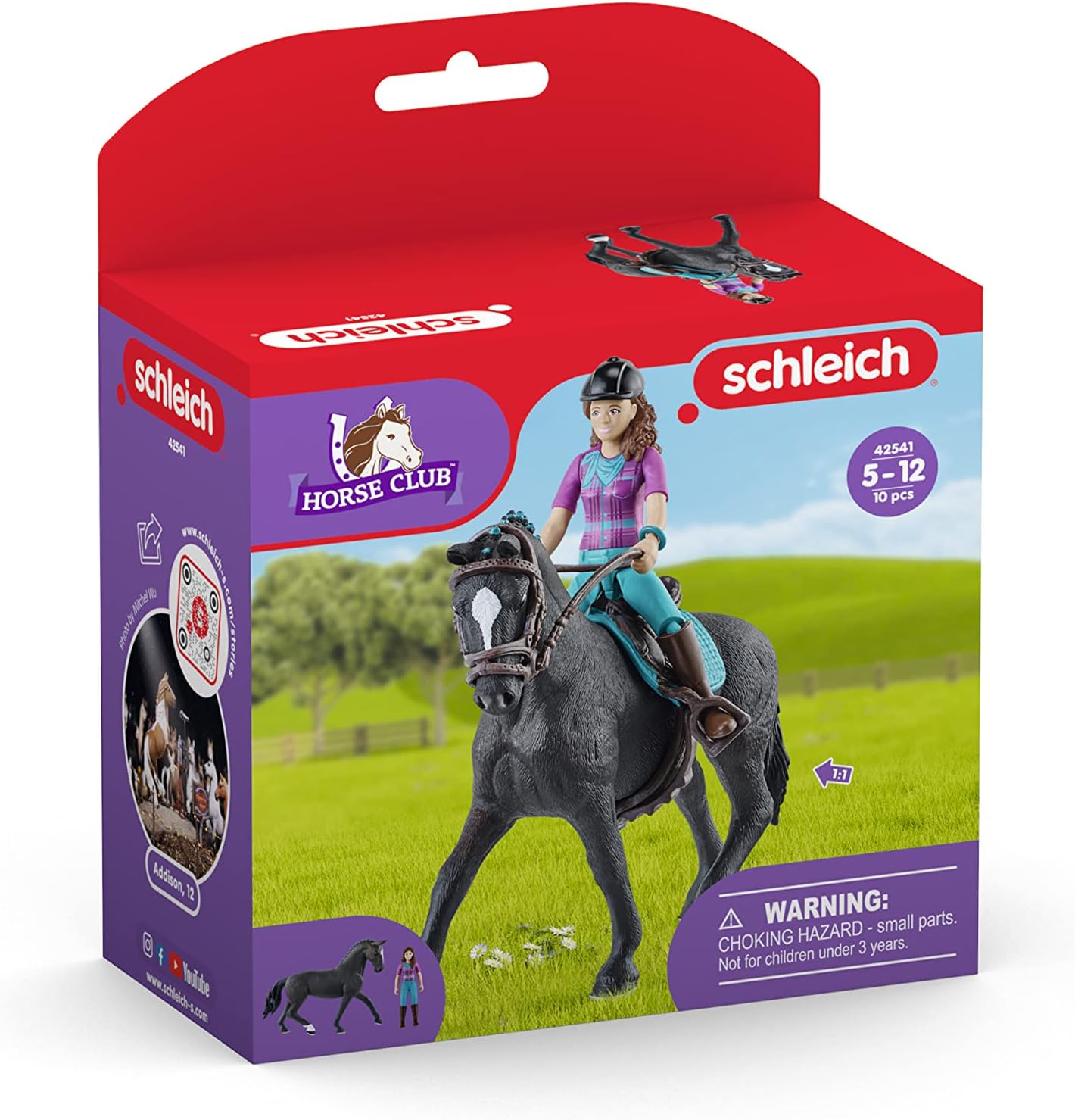SCHLEICH Horse Club Lisa & Storm Playset - Action Figure with Poseable Doll & Horse for Ages 5+ 5