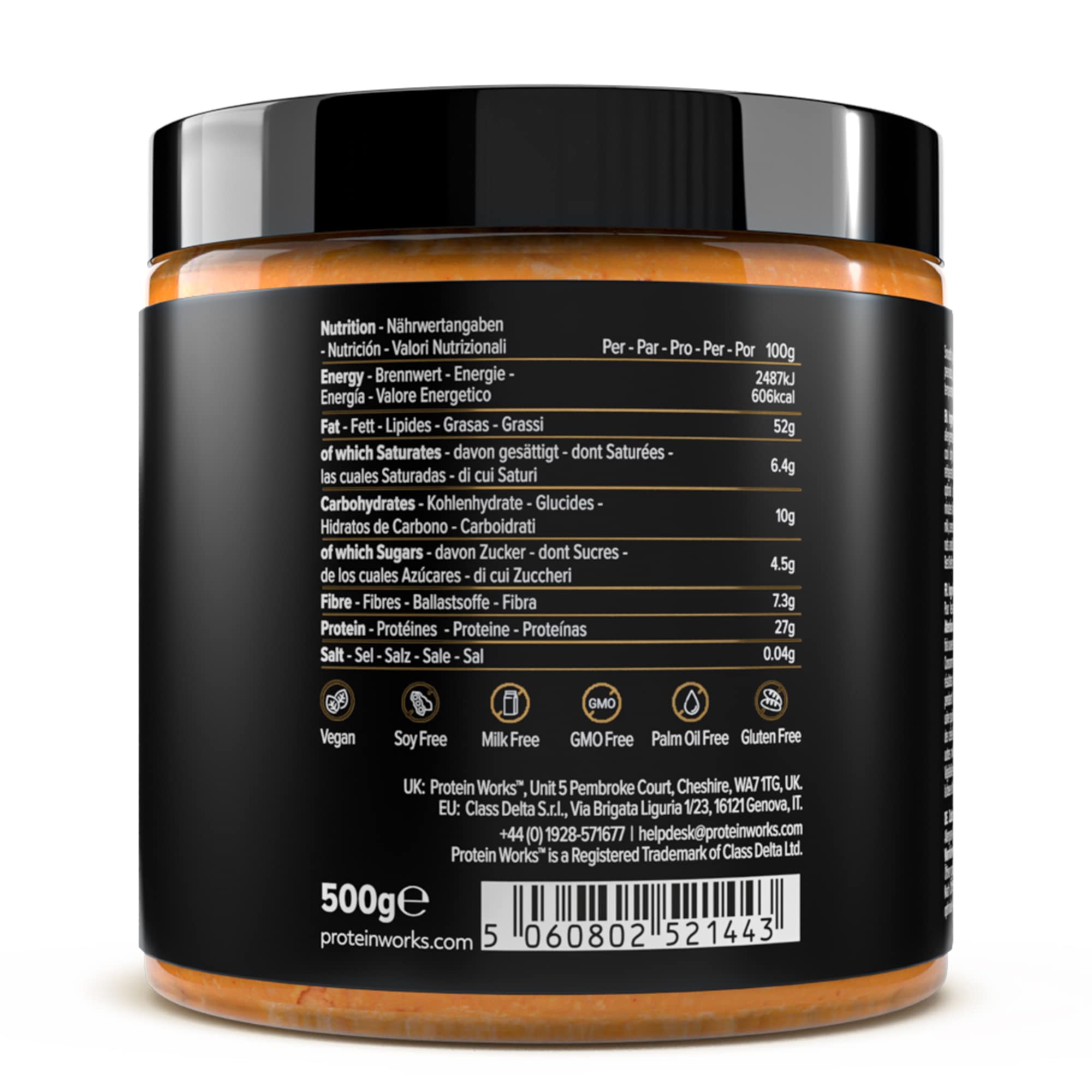 Protein Works - All Natural Peanut Butter, No Added Sugar, 500g 7