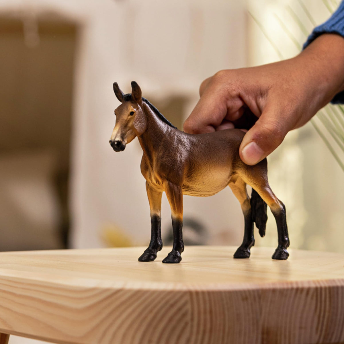 Schleich Farm World Mule Toy - Large Animal Figure, Ages 3+