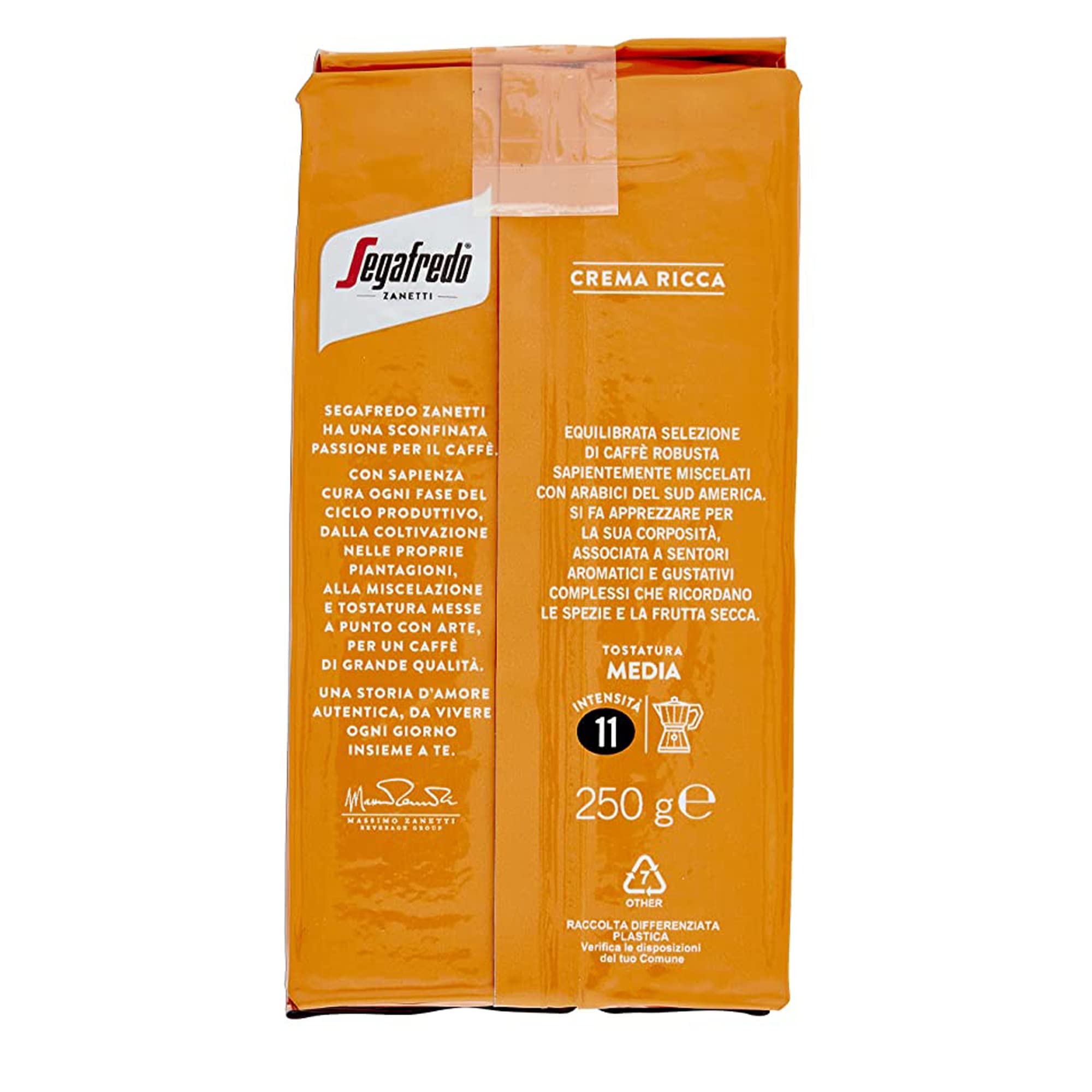 Segafredo Zanetti - Crema Ricca Ground Coffee (4 x 250g) 5