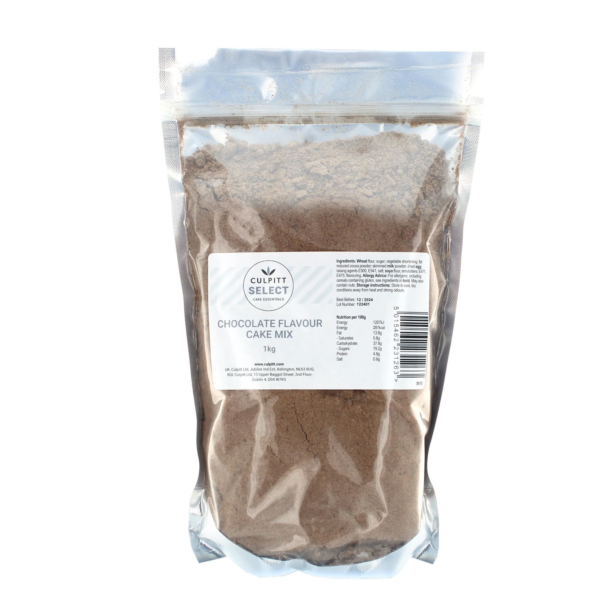 Culpitt Select - Chocolate Cake & Cupcake Mix, 1kg, Makes 2 x 8" Sponge Cakes, Just Add Water