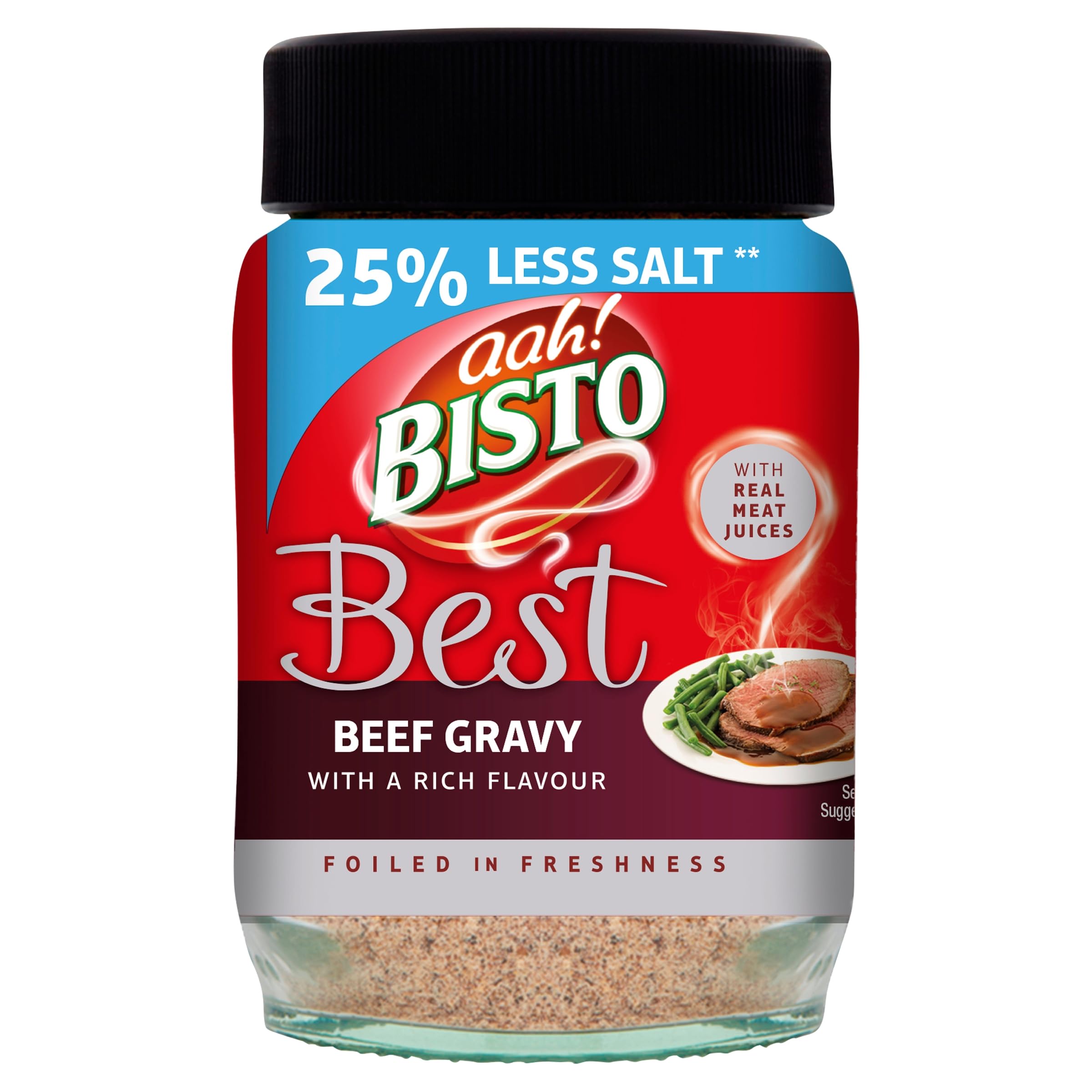 Bisto Best Reduced Salt Beef Gravy Granules Made with Real Meat Juice, 230g