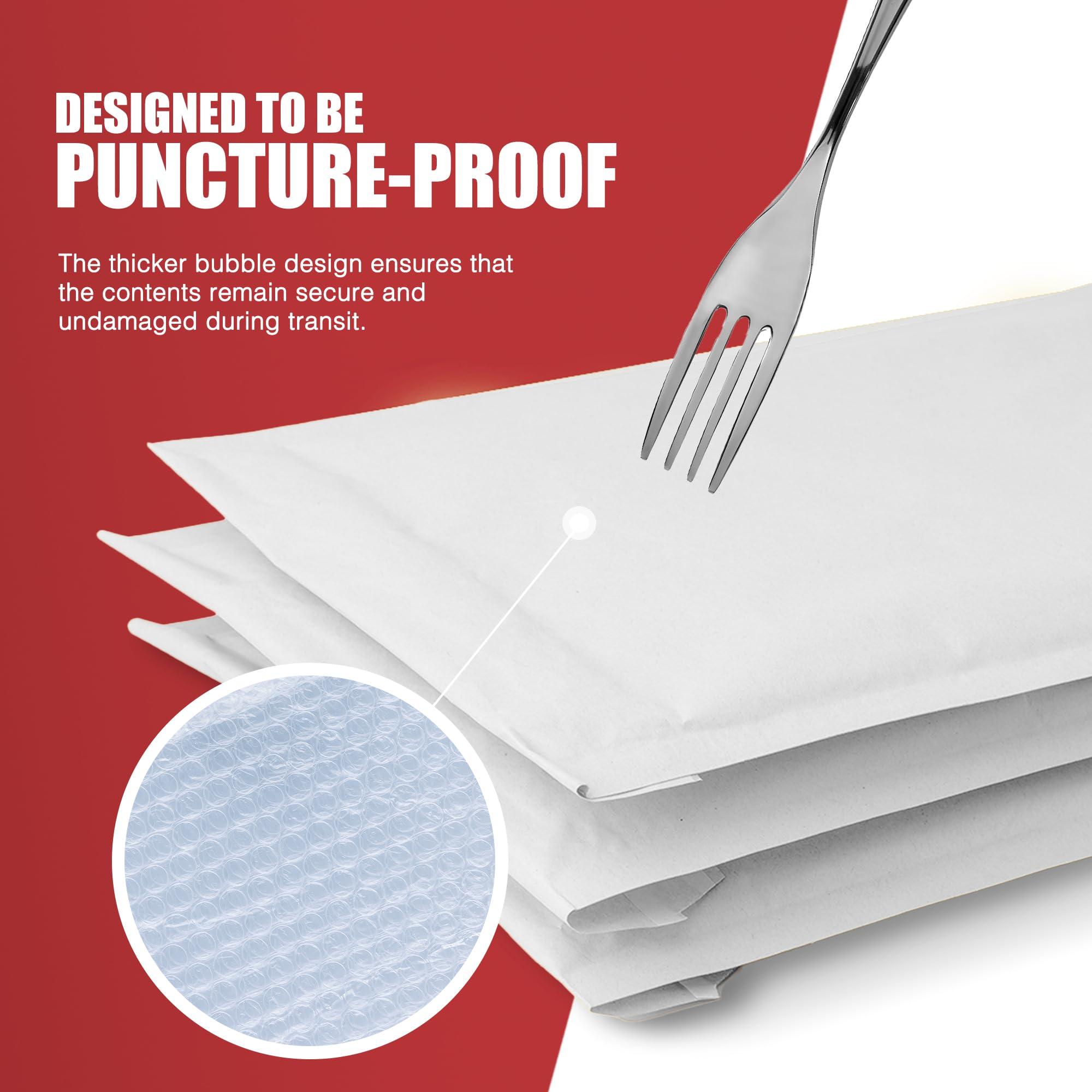 Merrimen Padded Envelope Mailers - A4 Size, 10 Pack White Polyethylene Mailers for Logistics 6