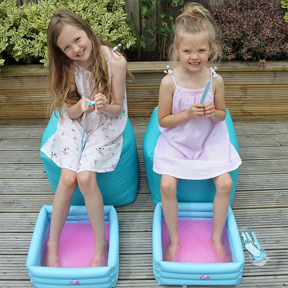 Zimpli Kids - Gelli Spa 5 Use Pack, Inflatable Foot Spa with Gelli Powder, Marbles & Pedicure Set 3
