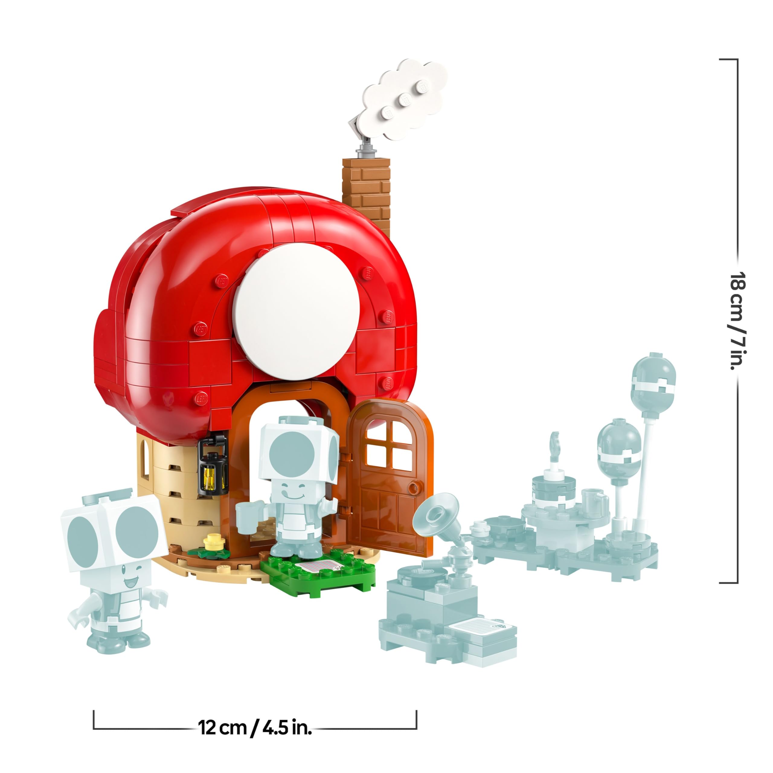 LEGO Super Mario Party at Toad's House Playset - 276-Piece Building Set with Blue & Green Toad Figures for Ages 7+ 3