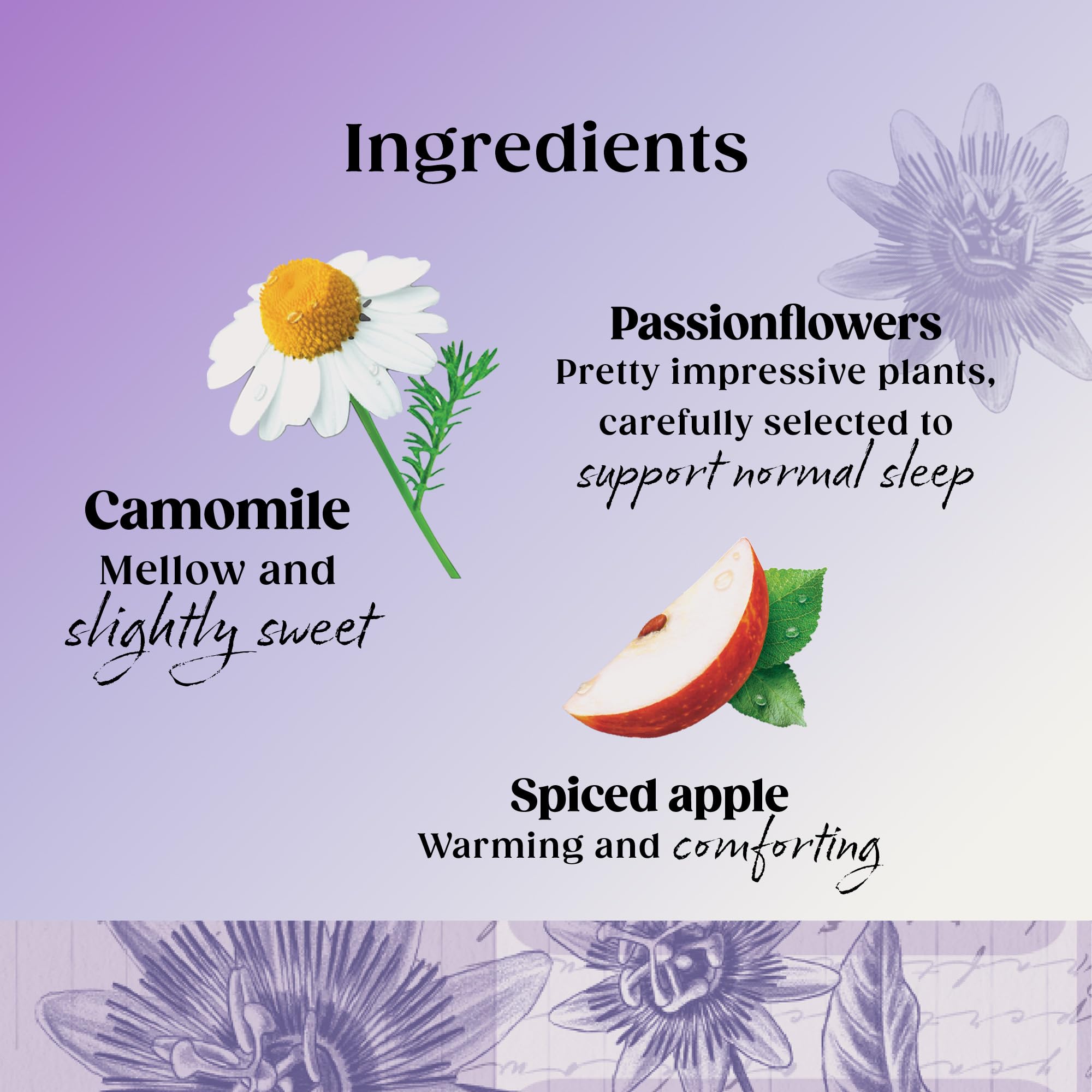 Twinings Superblends Schlaftee – Gewürzter Apfel-Vanille-Kräutertee mit Kamille und Passionsblume – 80 biologisch abbaubare Teebeutel 3