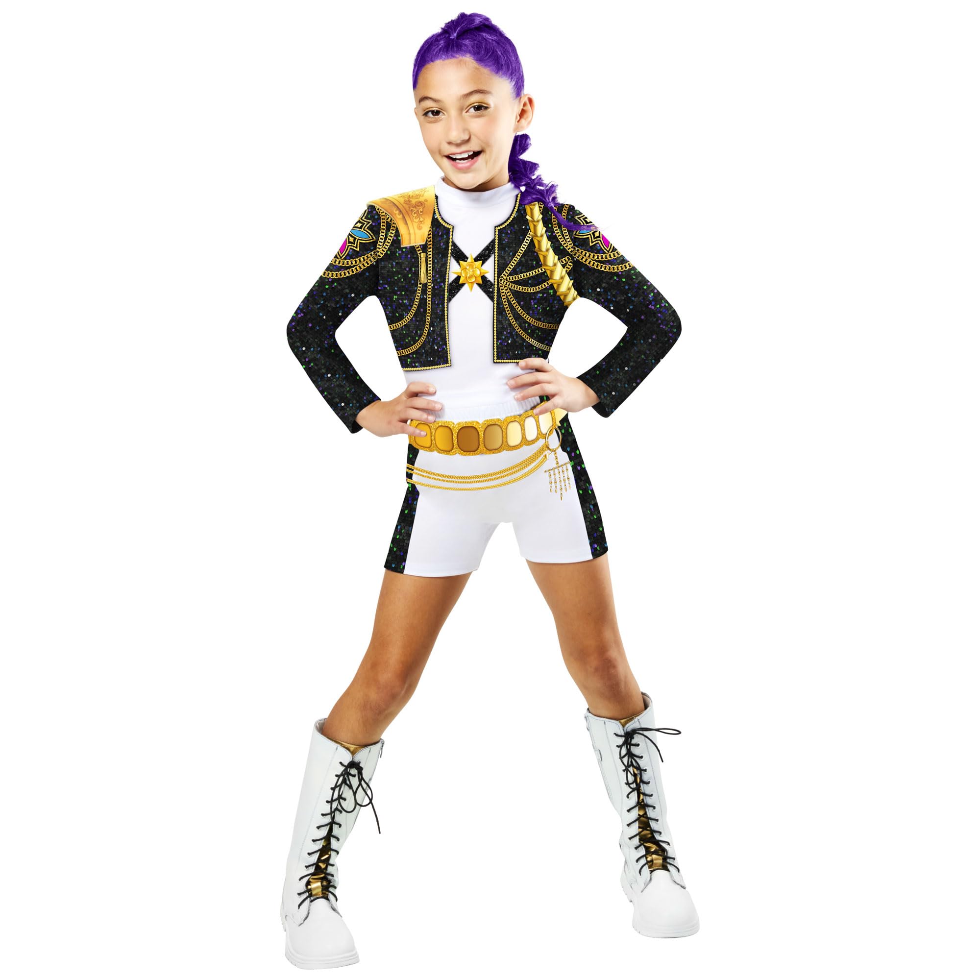 Rubies Official K-Pop Demon Hunters Rumi Golden Classic Child Costume | Size 6 Years | Polyester